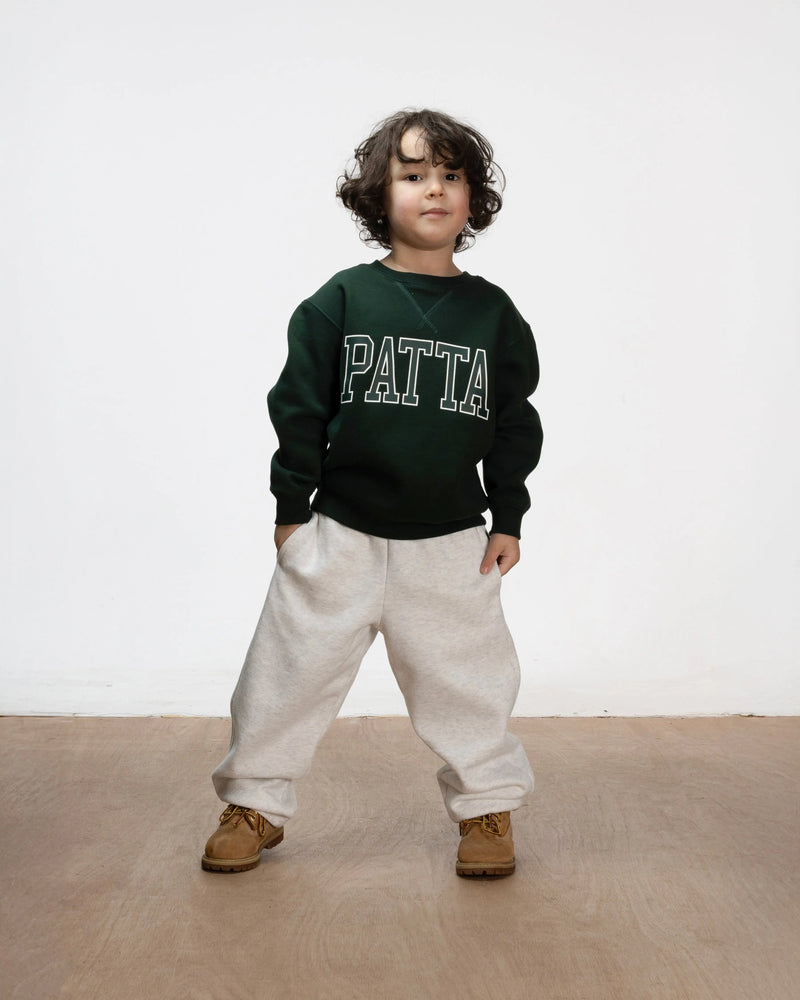 Patta Kids Arc Logo Crewneck Sweater (Pine Grove) Patta