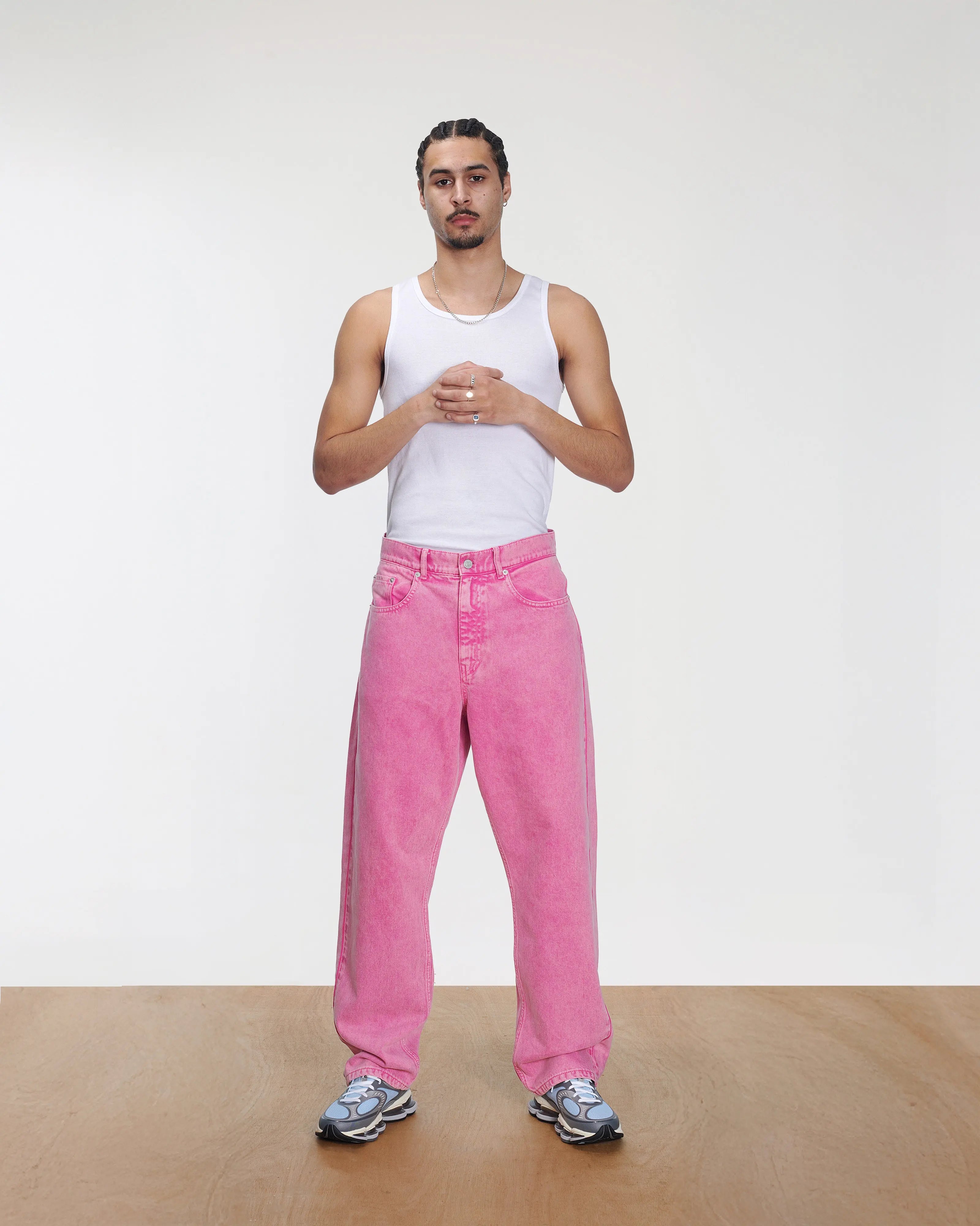 Patta Acid Wash Fuchsia Purple Denim Pants (Fuchsia Purple) - Patta