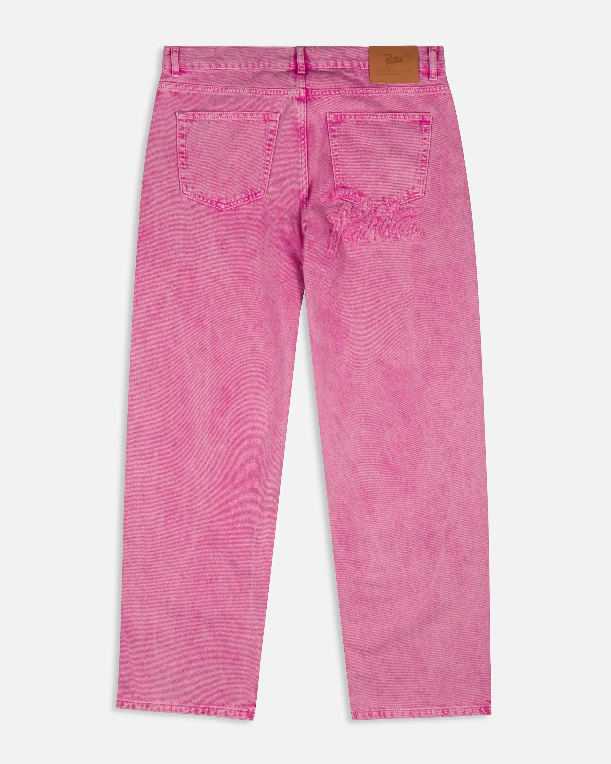 Patta Acid Wash Fuchsia Purple Denim Pants (Fuchsia Purple) - Patta