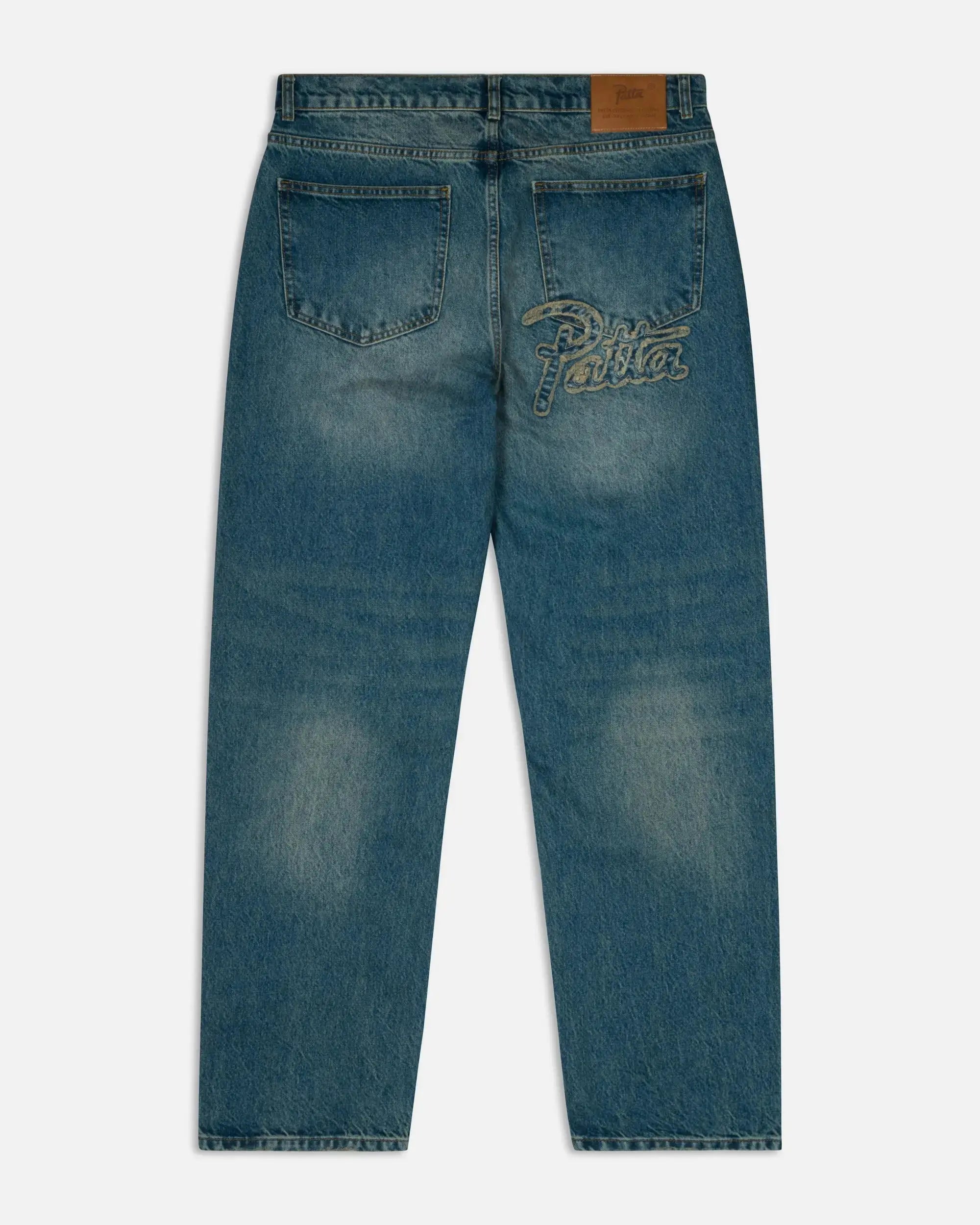 Patta Whiskers Denim Pants (Dark Blue Denim) - Patta