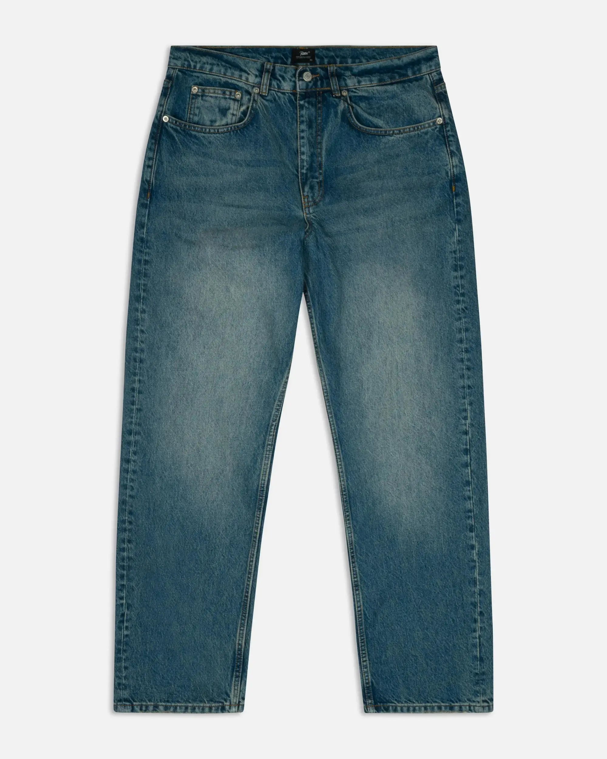 Patta Whiskers Denim Pants (Dark Blue Denim) - Patta