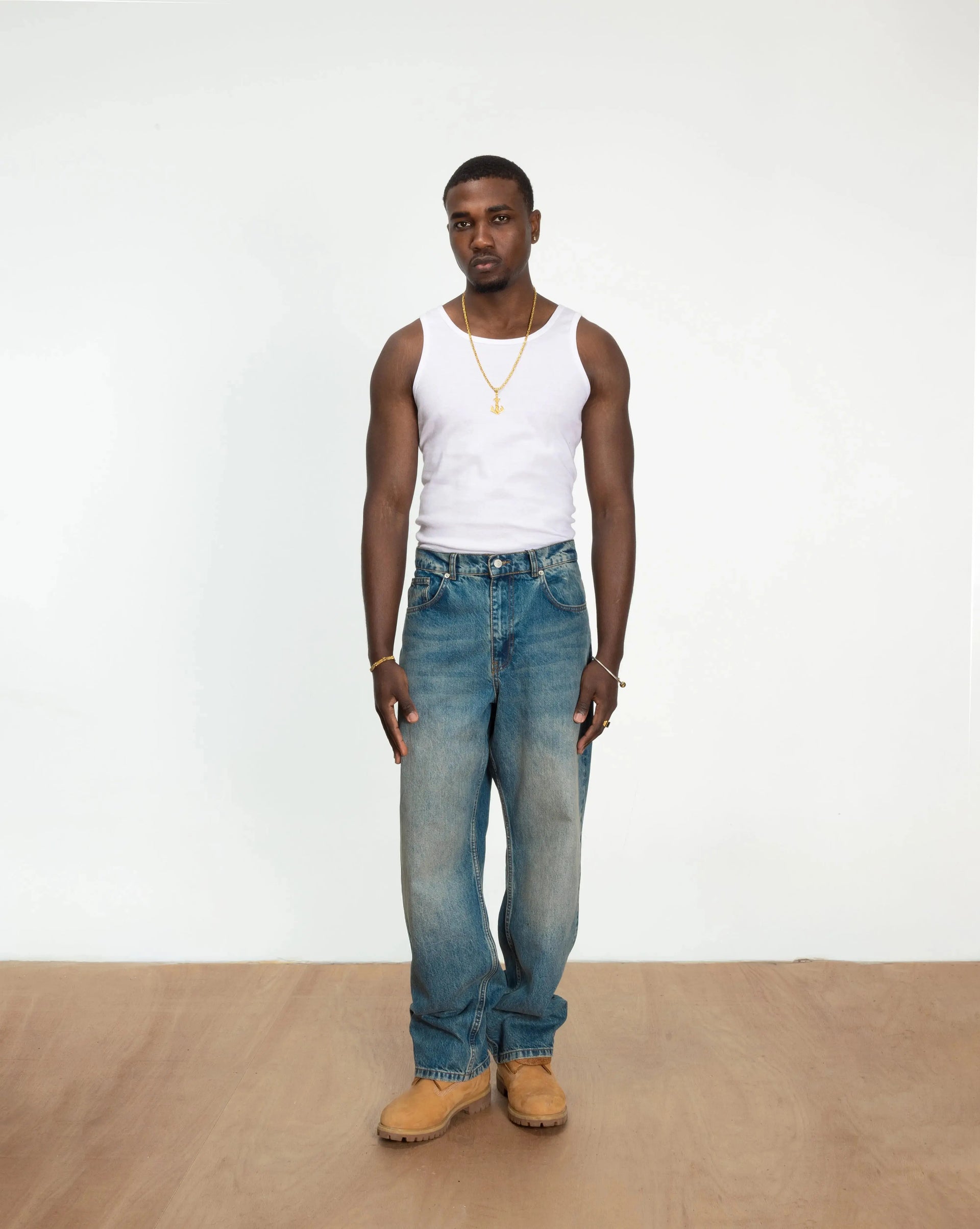 Patta Dirty Whiskers Denim Pants (Sandwashed Light Blue Denim) Patta