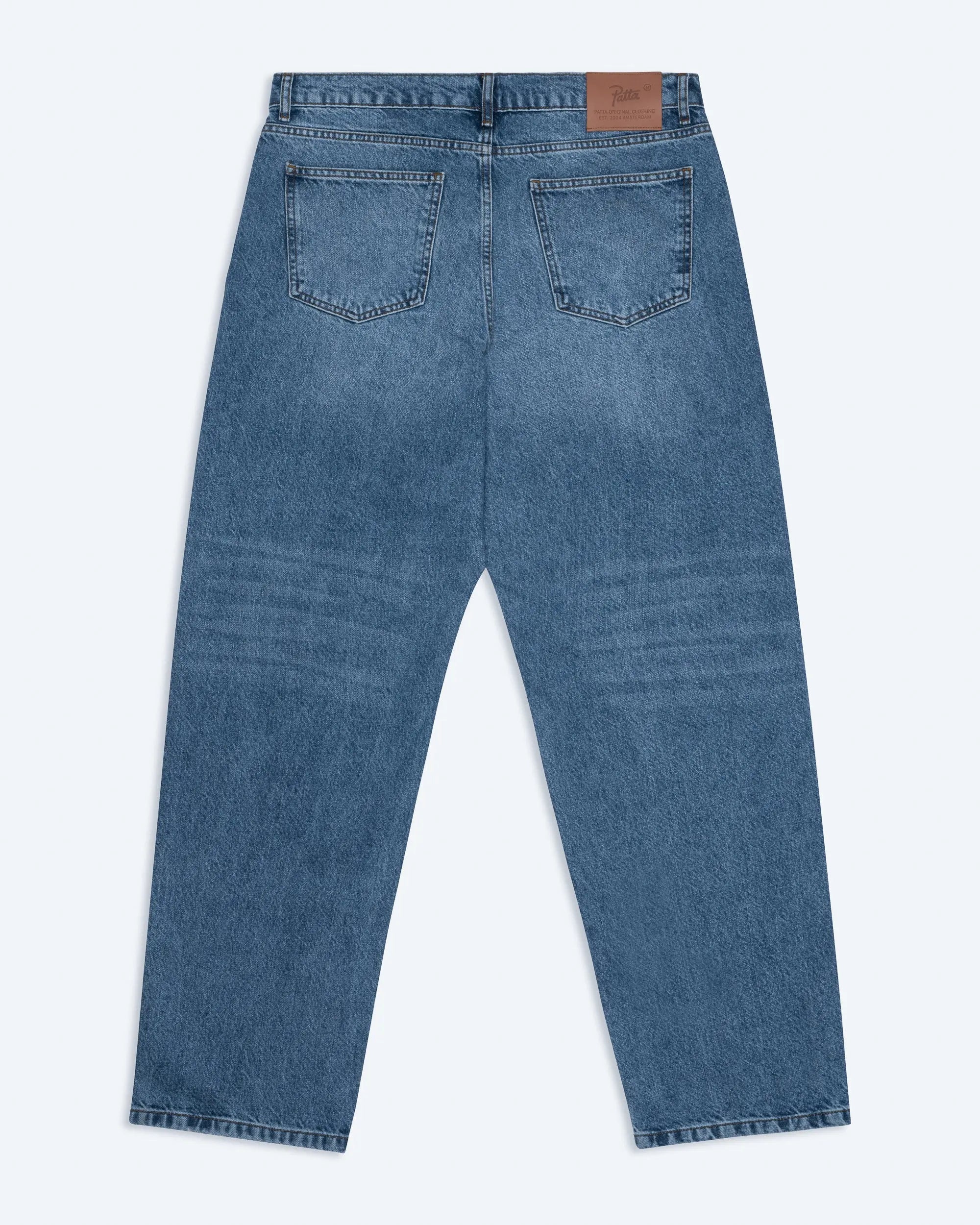 Patta Laserprint Whiskers Denim Pants (Light Blue Denim) - Patta
