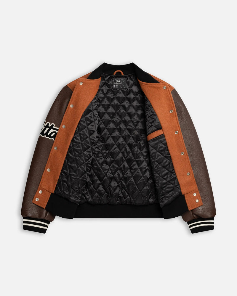 Patta x Beams 50th Anniversary Varsity Jacket (Potter's Clay) Patta