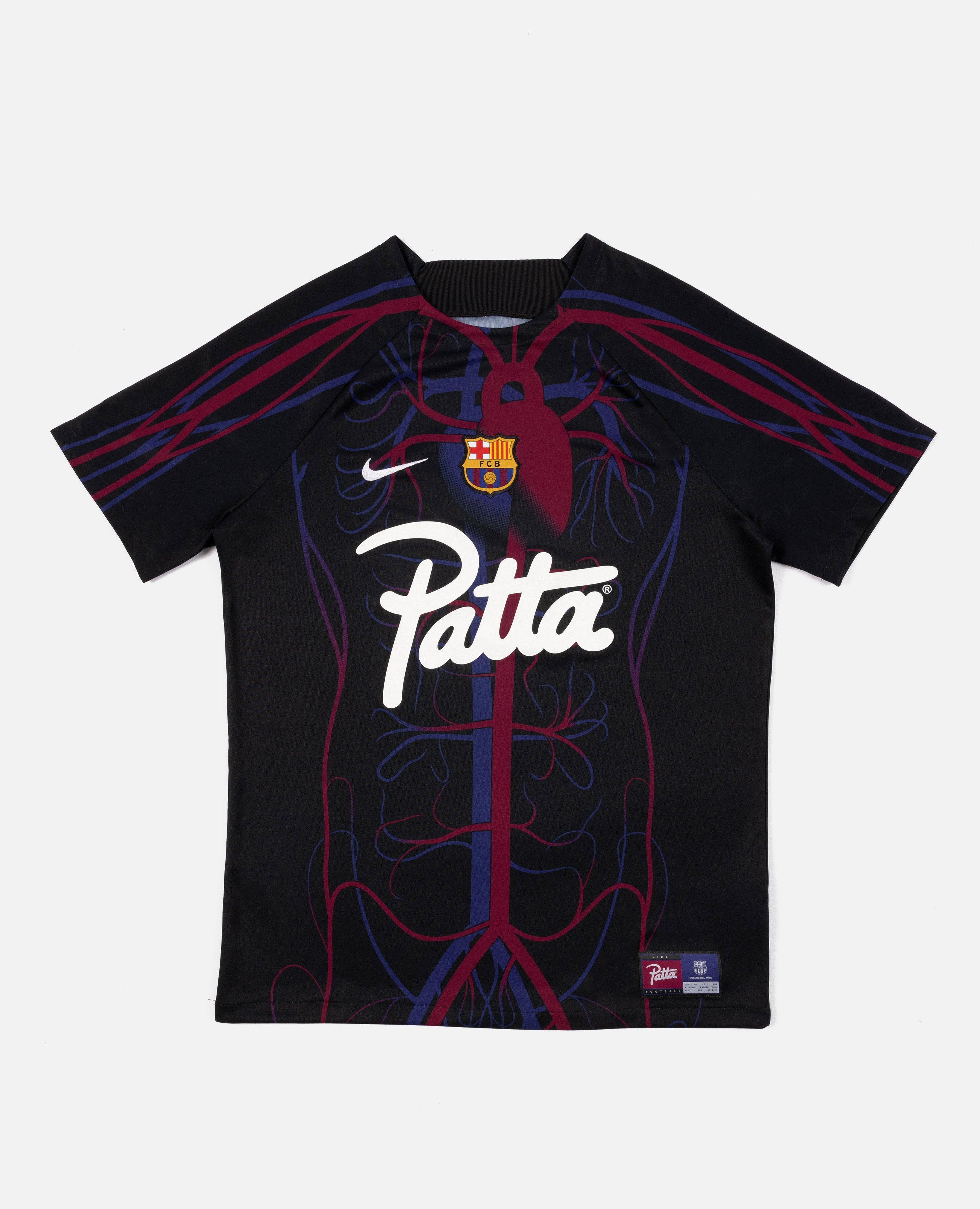 FCB x Patta Culers del Món Men's Patta Script Logo Pre-Match Jersey (B