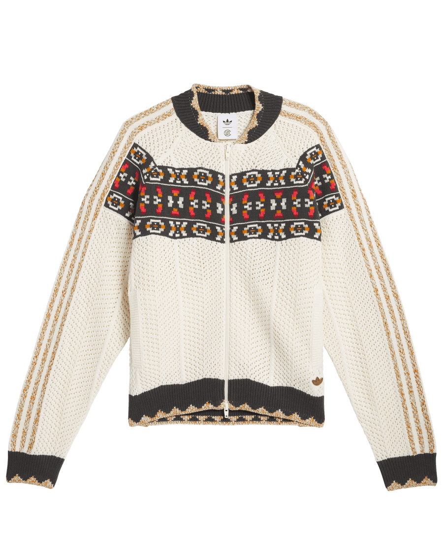 adidas Clot Crochet SST Track Top by Edison Chen 'Cream White' - Patta
