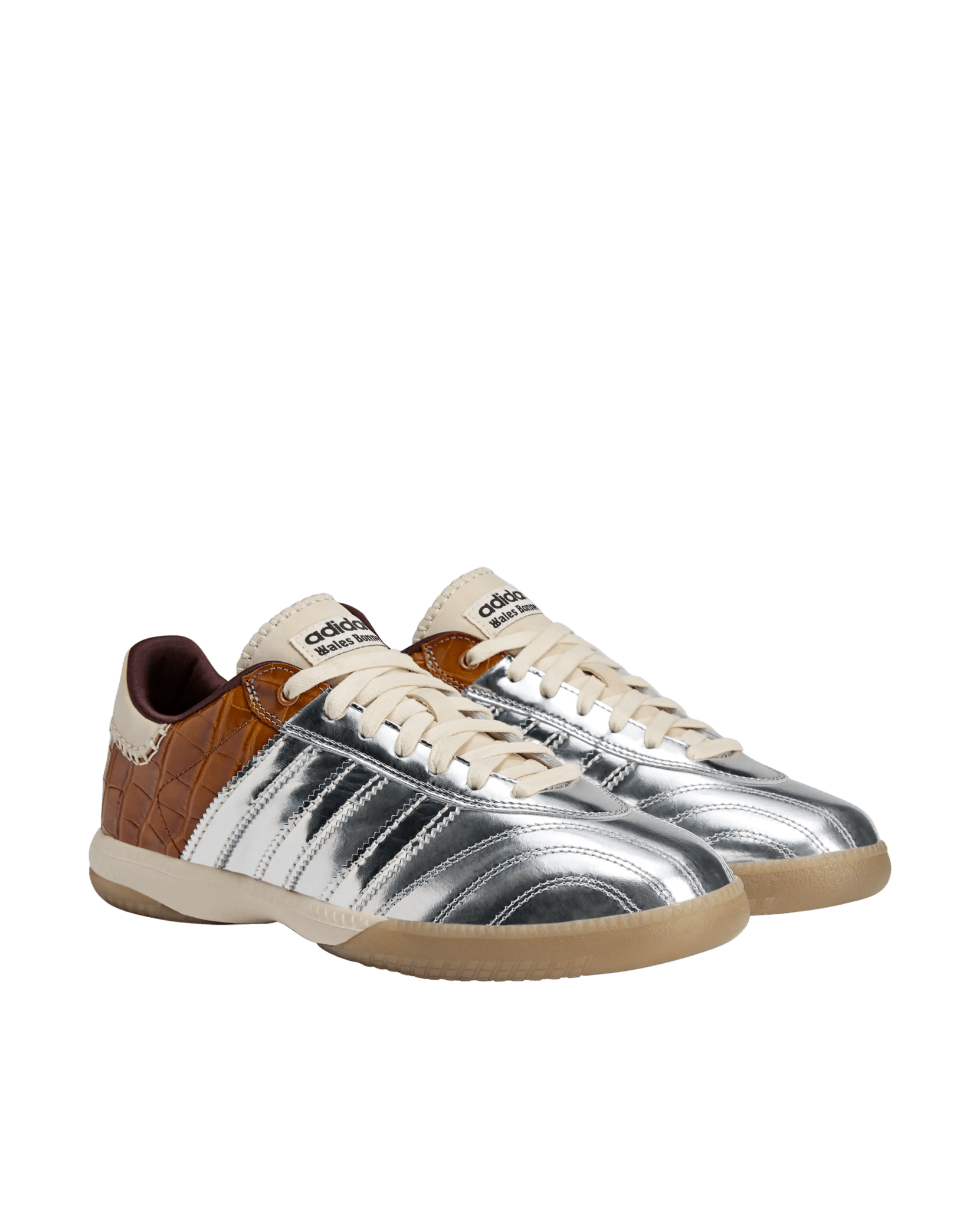 Adidas Wales Bonner MN Samba (Silver Metallic/Silver Metallic/Easy Yellow) - Patta