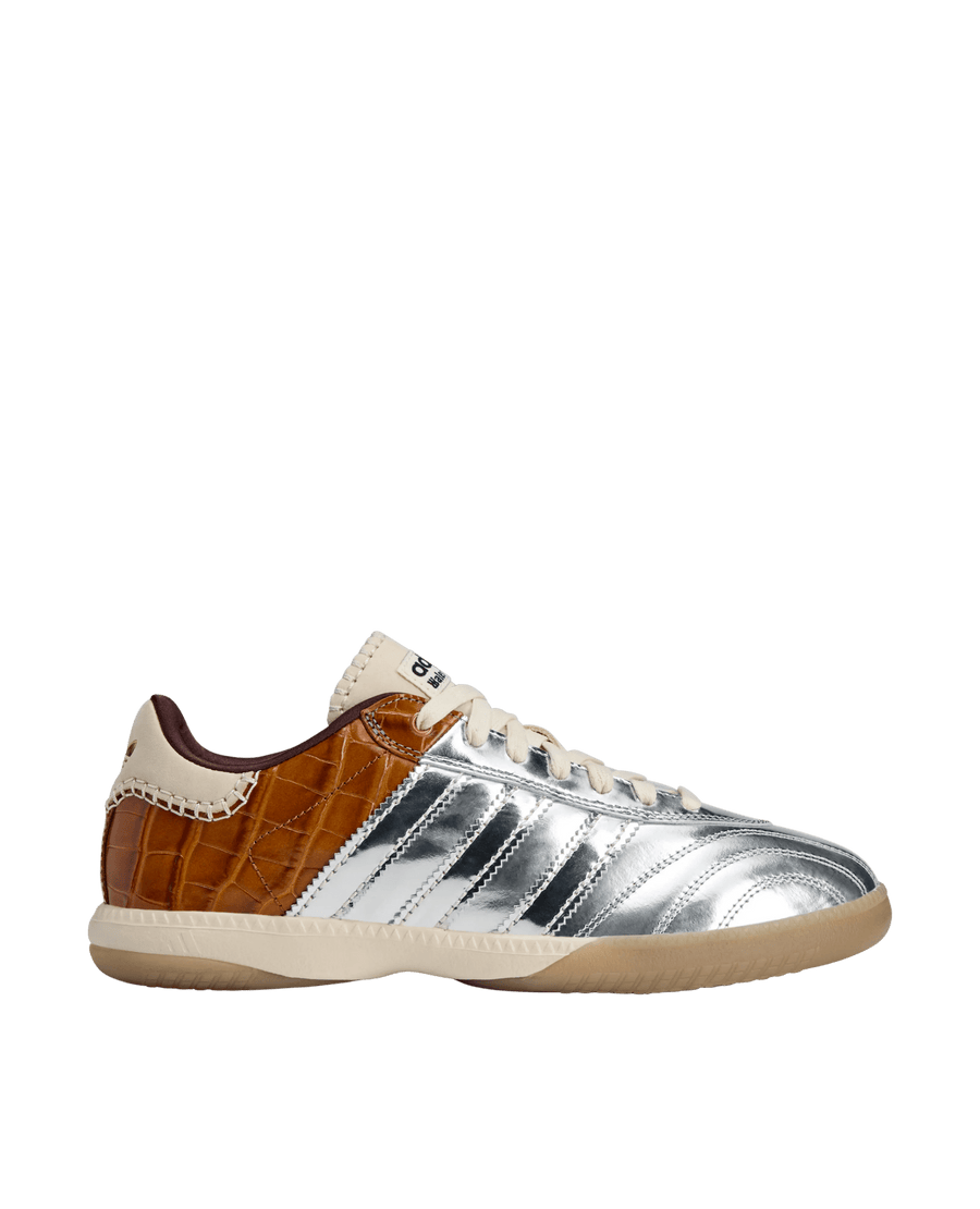 Adidas Wales Bonner MN Samba (Silver Metallic/Silver Metallic/Easy Yellow) - Patta