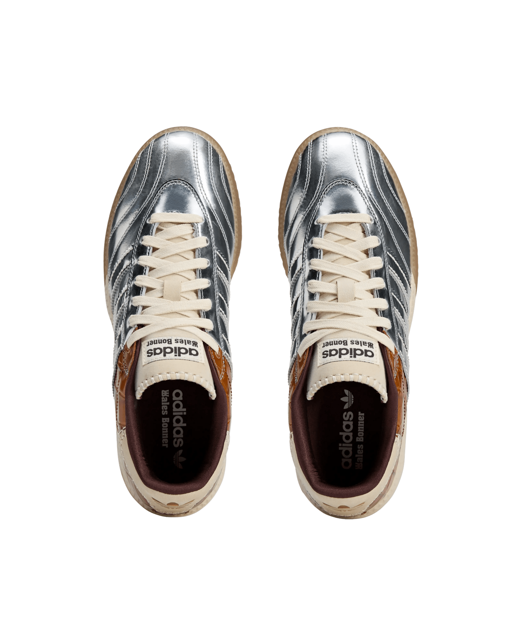 Adidas Wales Bonner MN Samba (Silver Metallic/Silver Metallic/Easy Yellow) - Patta