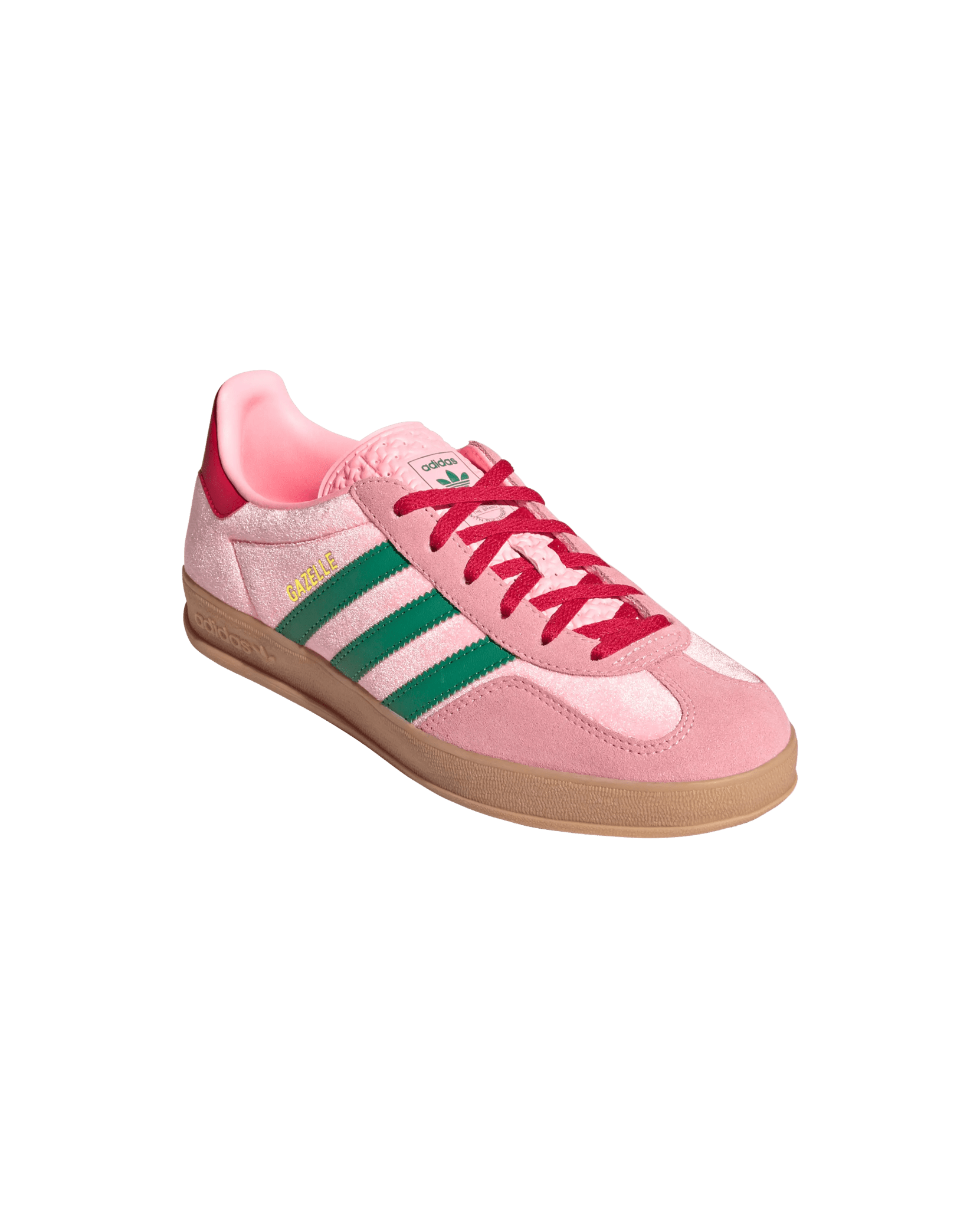 Adidas WMNS Gazelle Indoor (Court Green/Glow Pink/Gum) - Patta