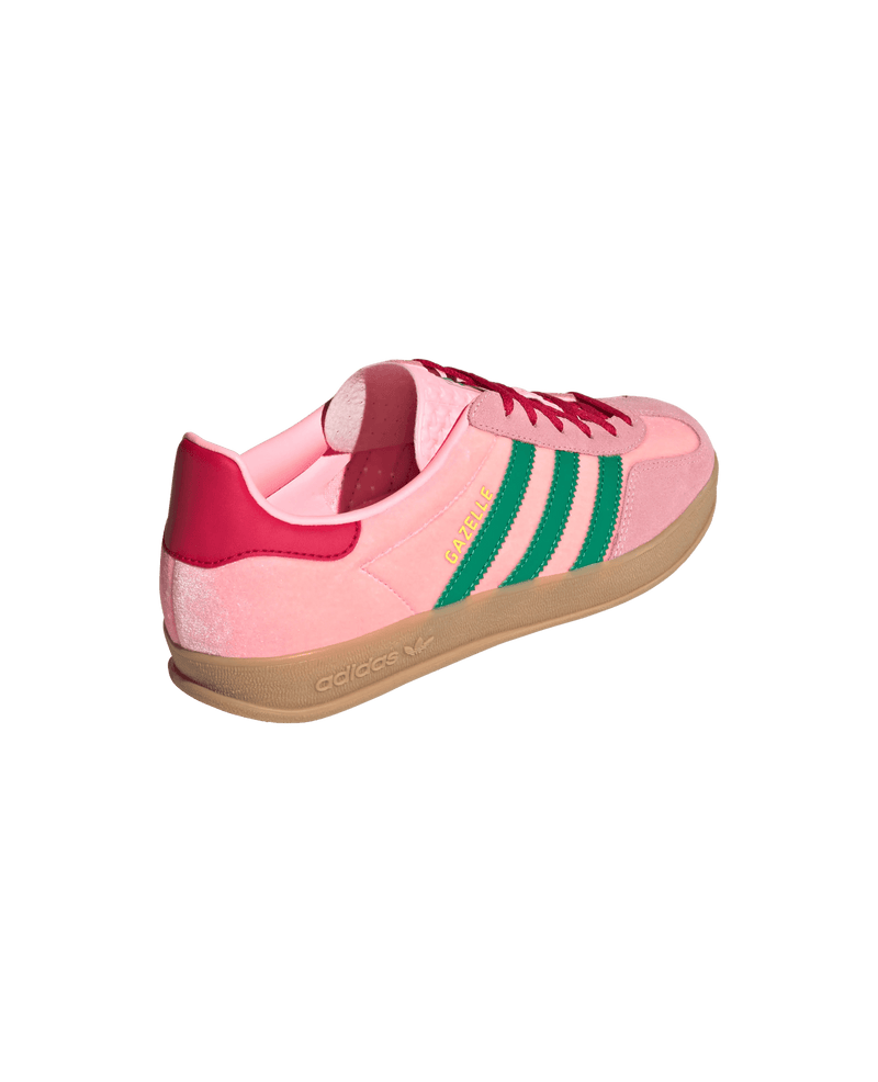Adidas WMNS Gazelle Indoor (Court Green/Glow Pink/Gum) - Patta