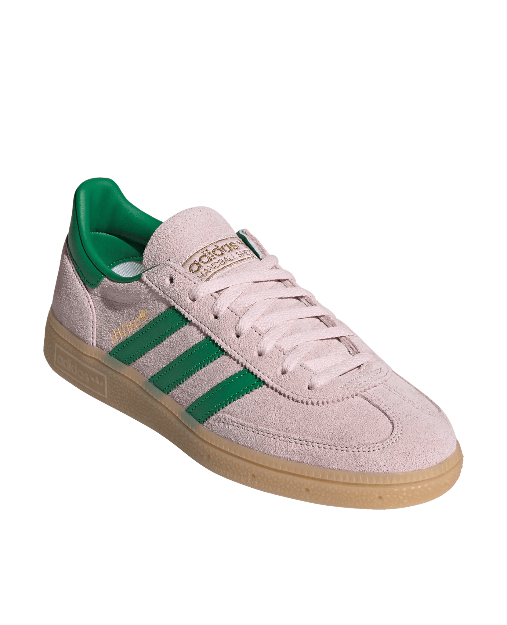 adidas WMNS Handball Spezial (Clear Pink/Green/Gold Metal) - Patta