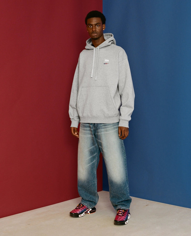 FCB x Patta Culers del Món Hooded Sweater (Dark Grey Heather/Deep Royal Blue) - Patta