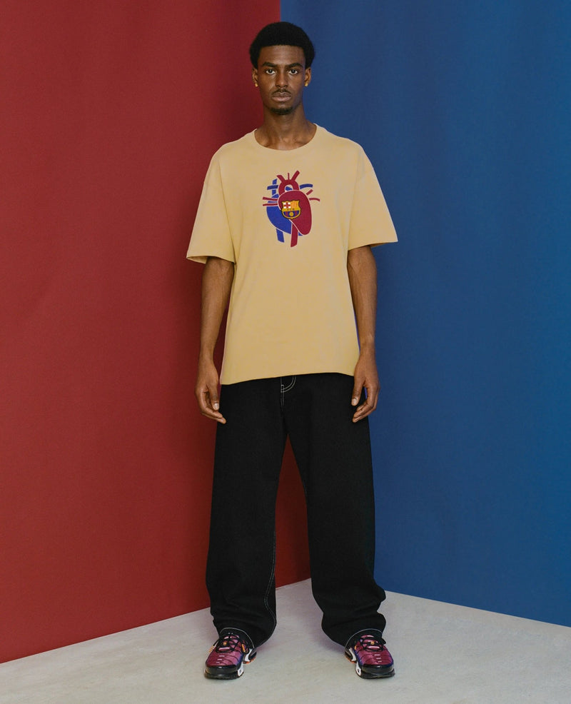 FCB x Patta Culers del Món T-Shirt (Sesame) - Patta