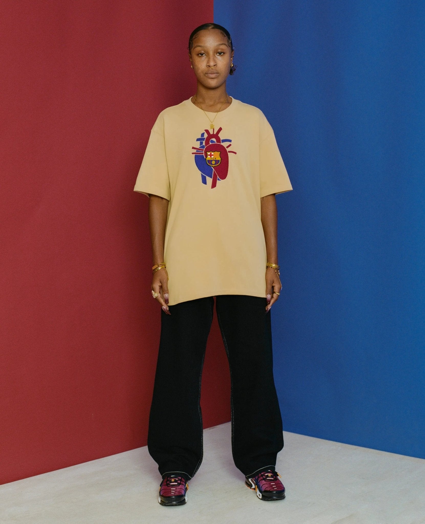 FCB x Patta Culers del Món T-Shirt (Sesame) - Patta