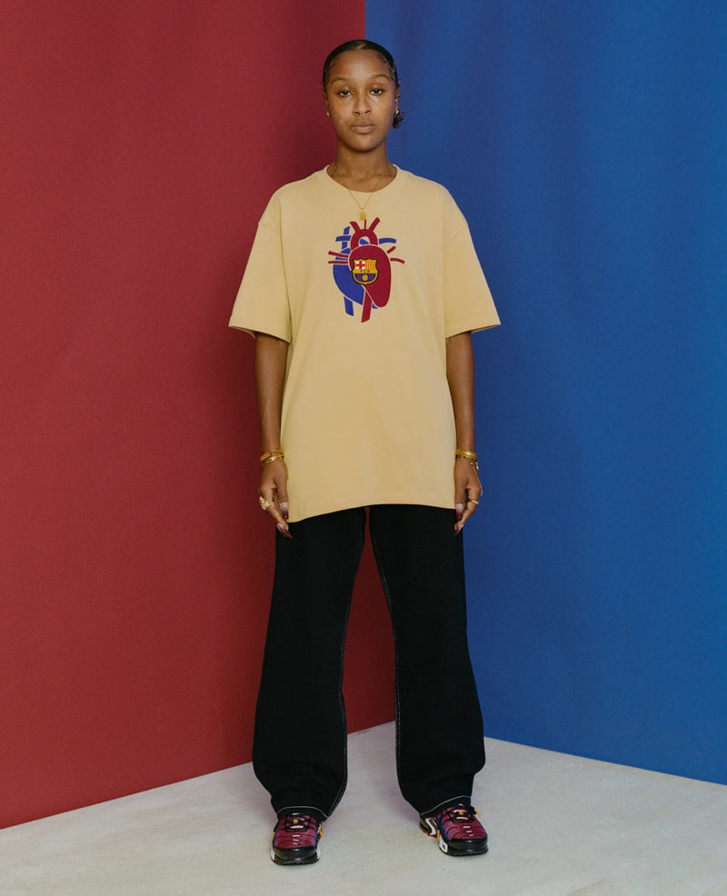 FCB x Patta Culers del Món T-Shirt (Sesame) - Patta
