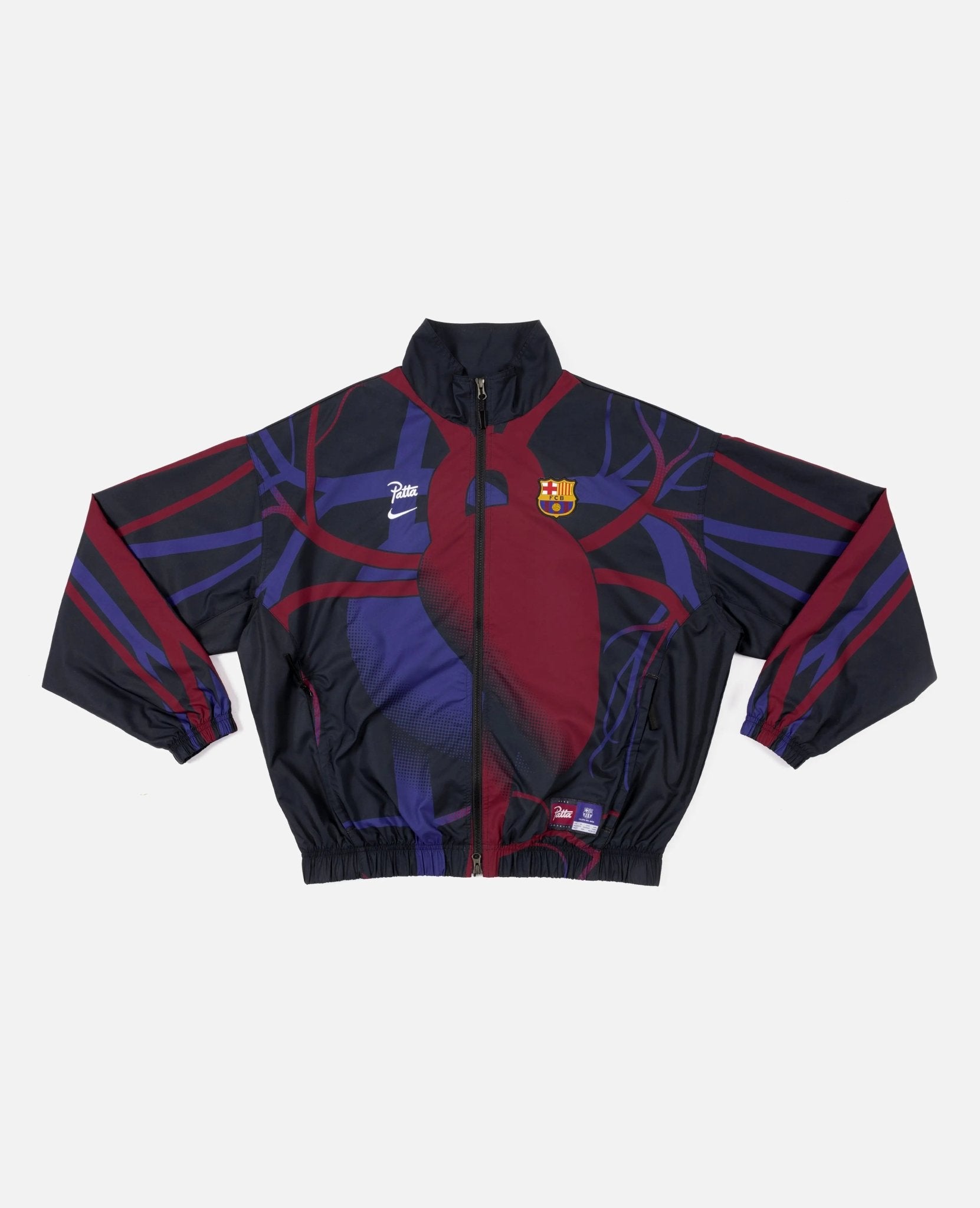 NIKE×PATTA バルセロナトラックジャケット FCB x Patta Culers del Món Track Jacket (Black/White) - Patta