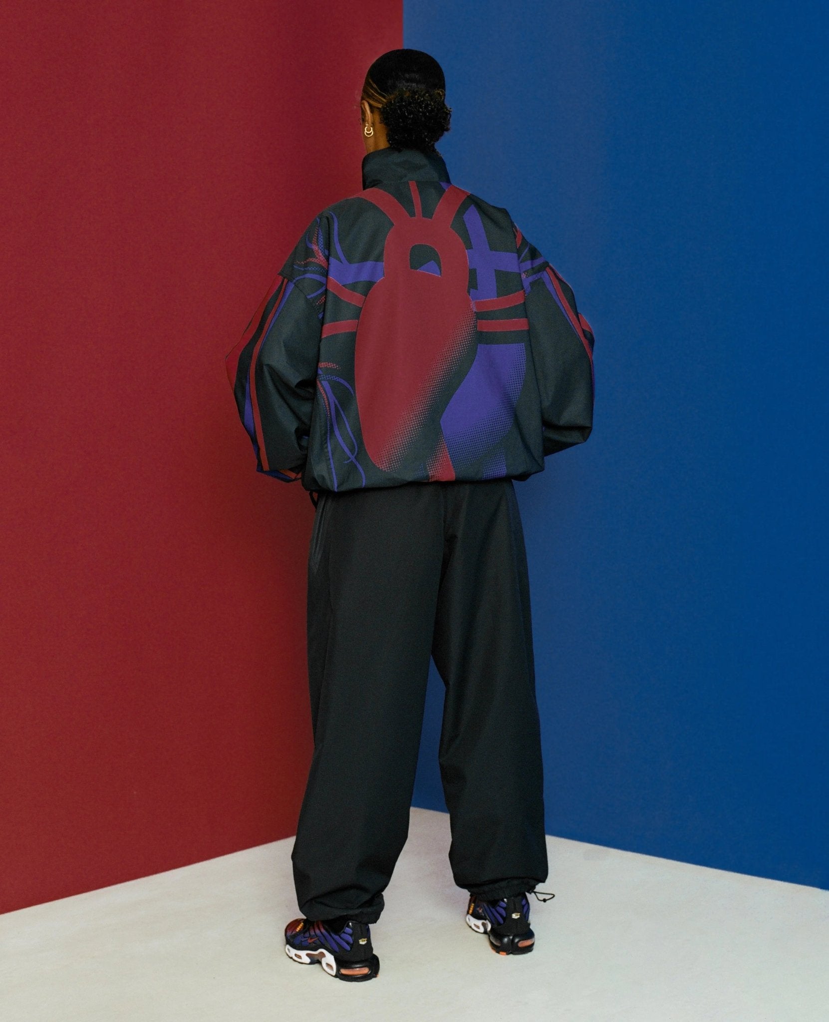 FCB x Patta Culers del Món Track Jacket (Black/White) - Patta