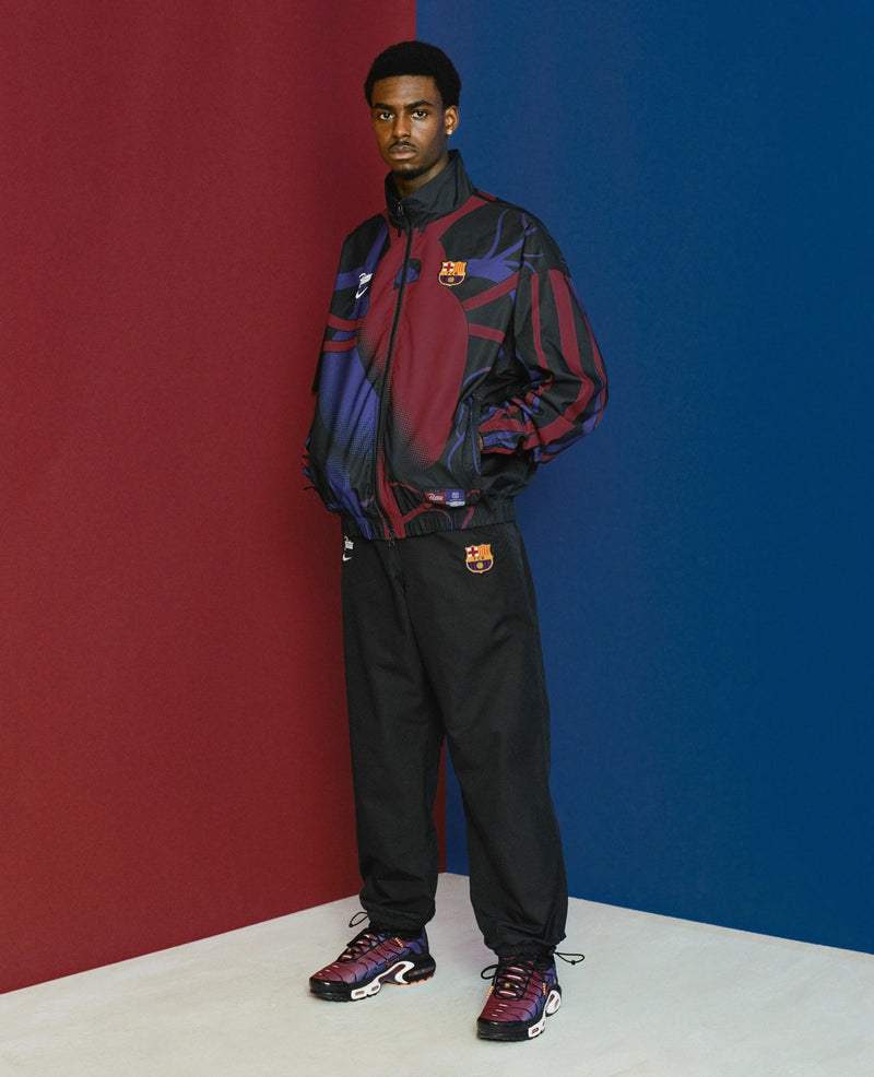 FCB x Patta Culers del Món Track Jacket (Black/White) - Patta