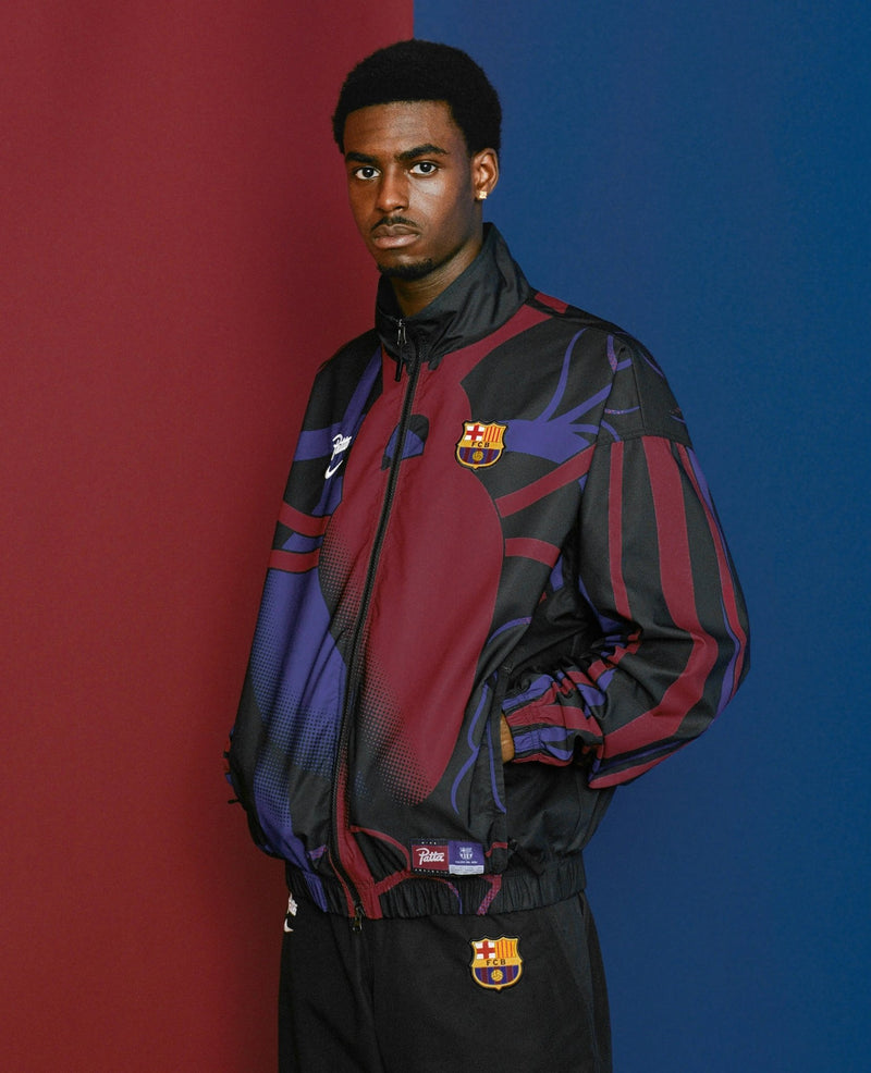 FCB x Patta Culers del Món Track Jacket (Black/White) - Patta