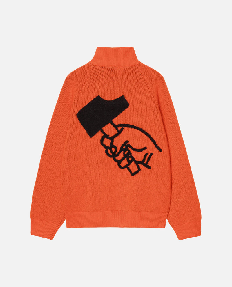 Patta x Carhartt Half-Zip Sweater (Safety Orange/Black) Patta x Carhartt