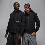 Jordan x Awake NY Full - Zip Fleece Hoodie (Black/University Red) - Patta