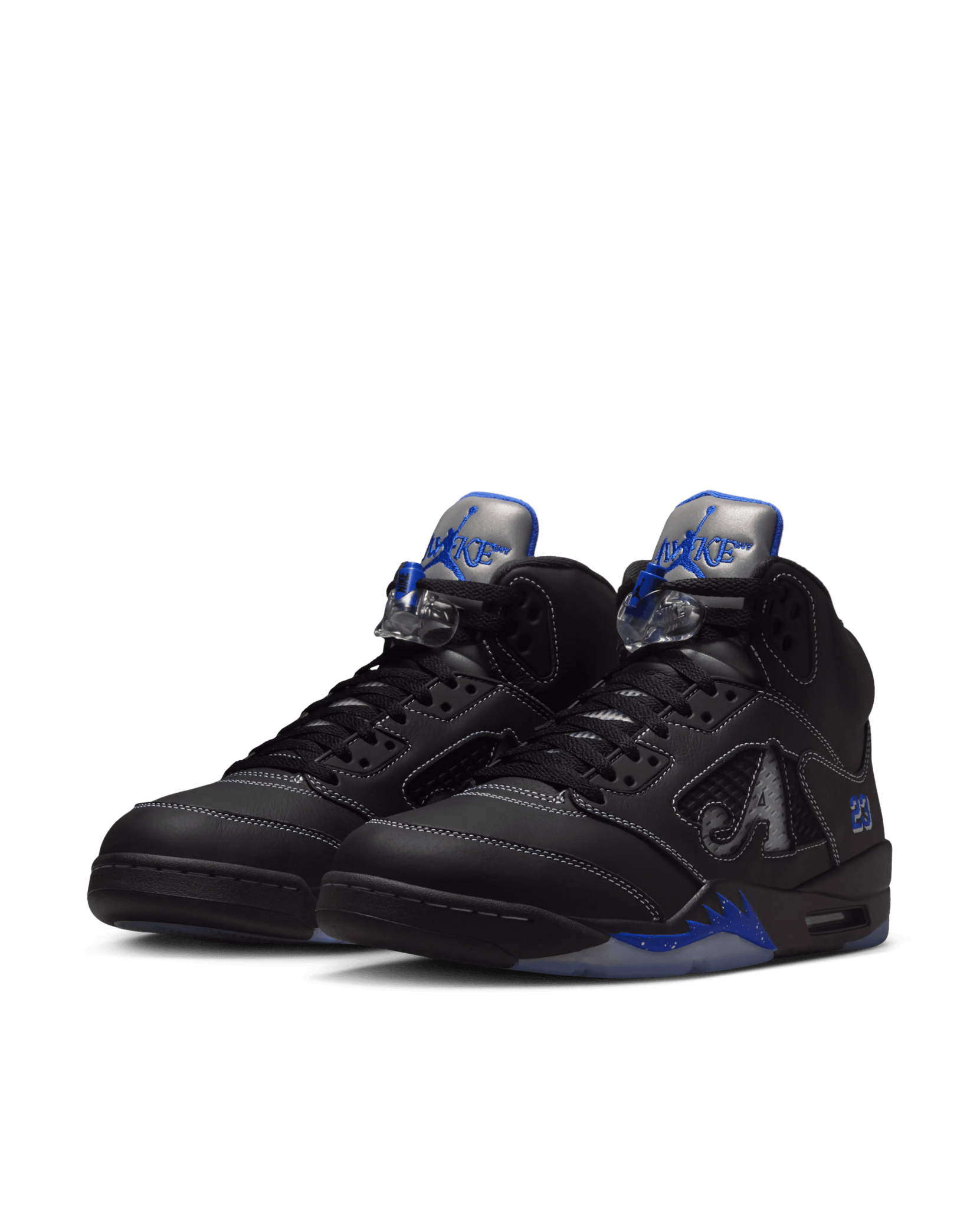 Nike Air Jordan 5 Retro OG SP (Black/Racer Blue - Metallic/Silver/Silve/White/Clear) - Patta