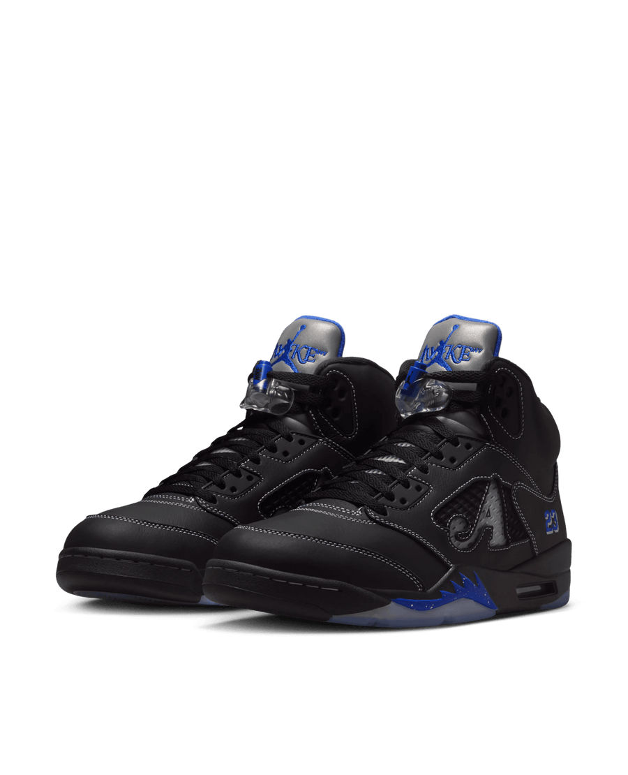 Nike Air Jordan 5 Retro OG SP (Black/Racer Blue - Metallic/Silver/Silve/White/Clear) - Patta