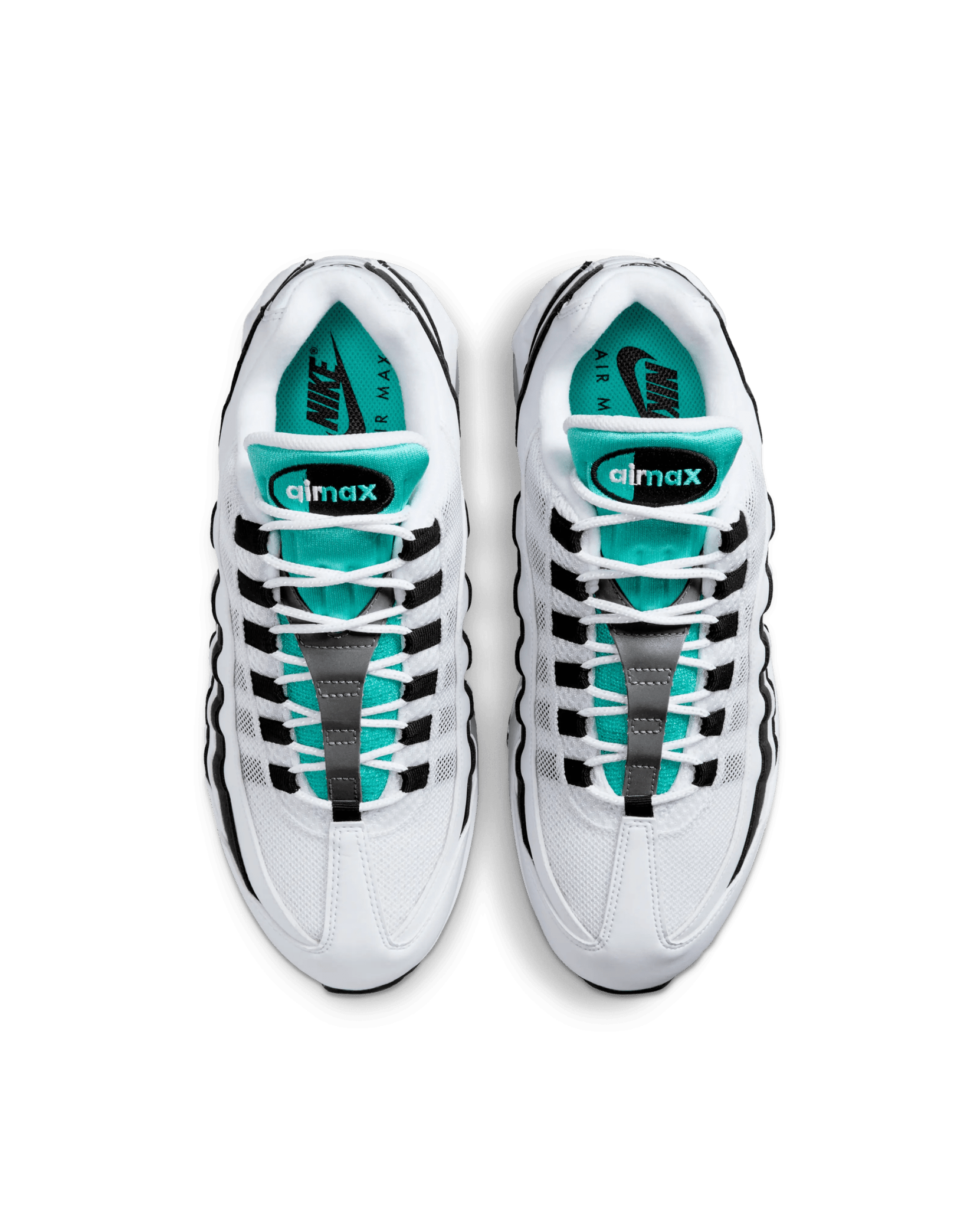 Nike Air Max 95 OG (White/Hyper Jade - Black - Metallic Silver) - Patta