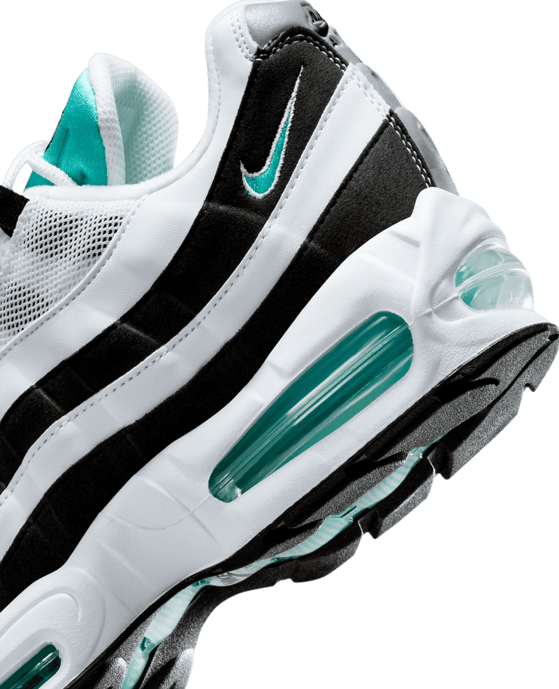 Nike Air Max 95 OG (White/Hyper Jade - Black - Metallic Silver) - Patta