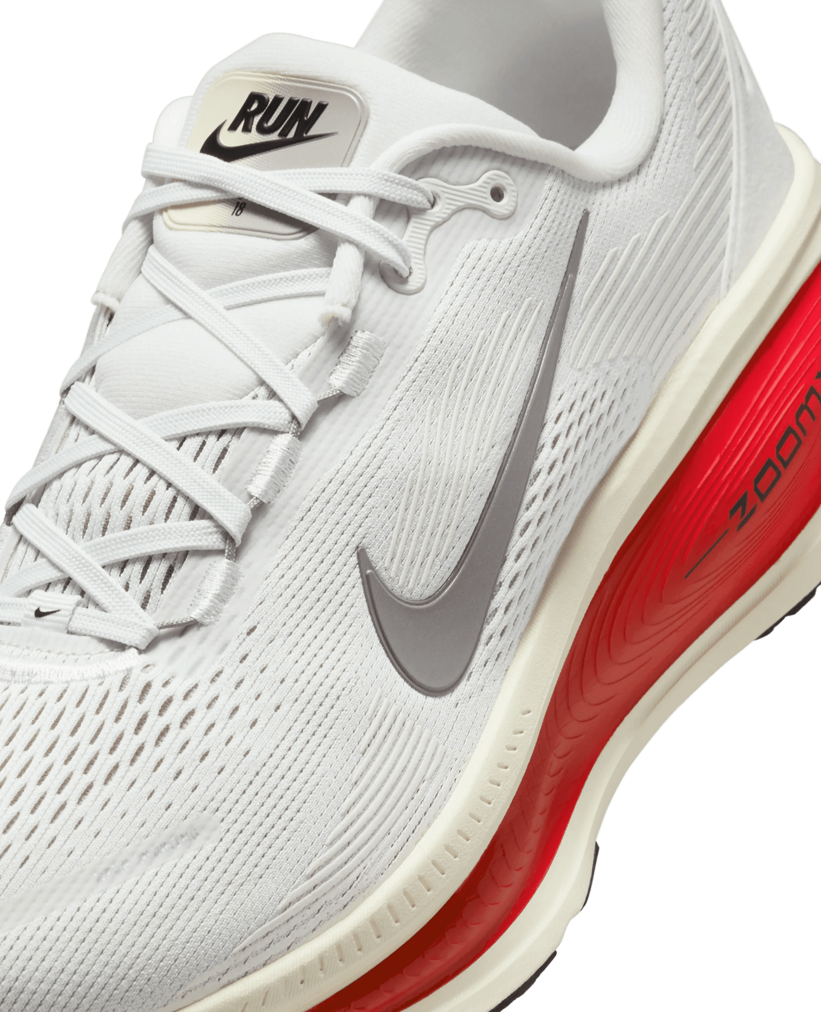 Nike Vomero 18 (Platinum Tint/MTLC Pewter - Siren Red) - Patta