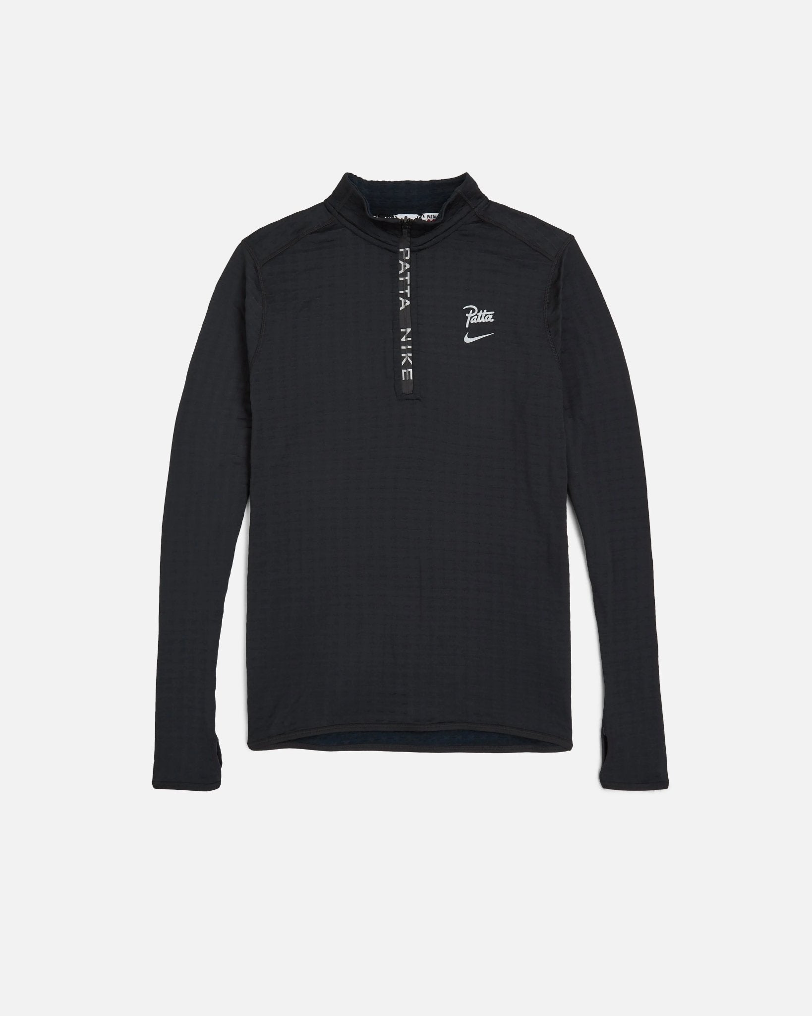 Nike x Patta Running Team Half-Zip Longsleeve (Black) - Patta
