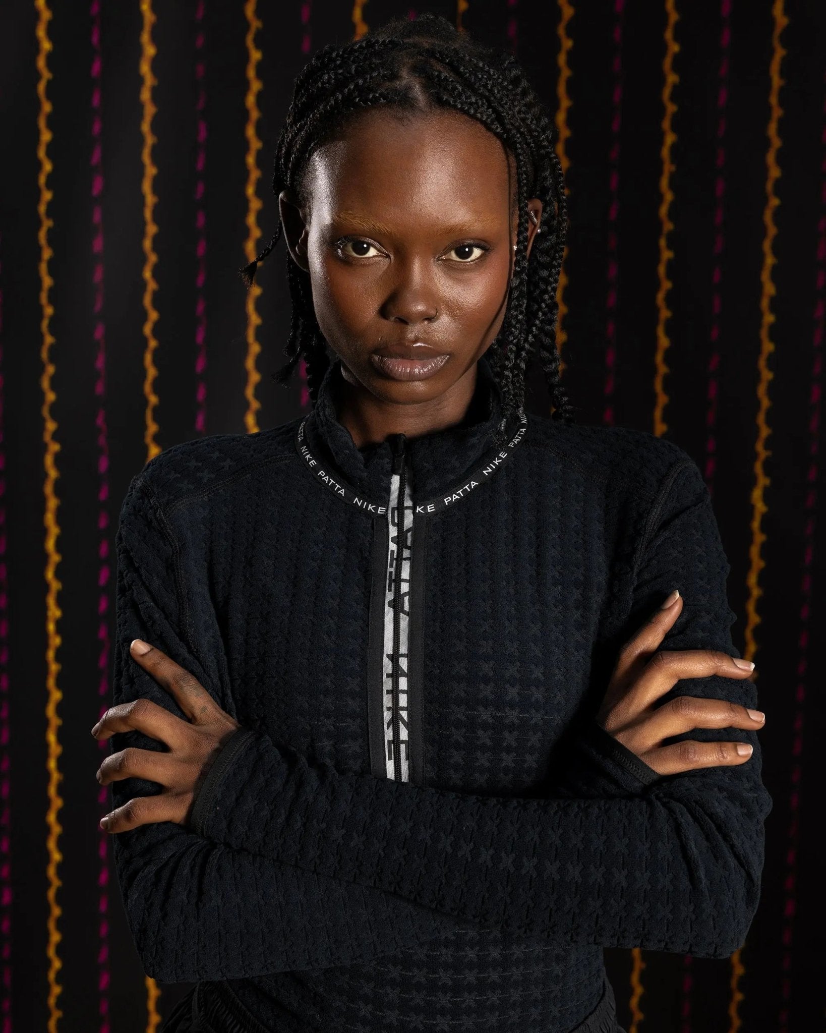 Nike x Patta Running Team Half - Zip Longsleeve (Black) - Patta