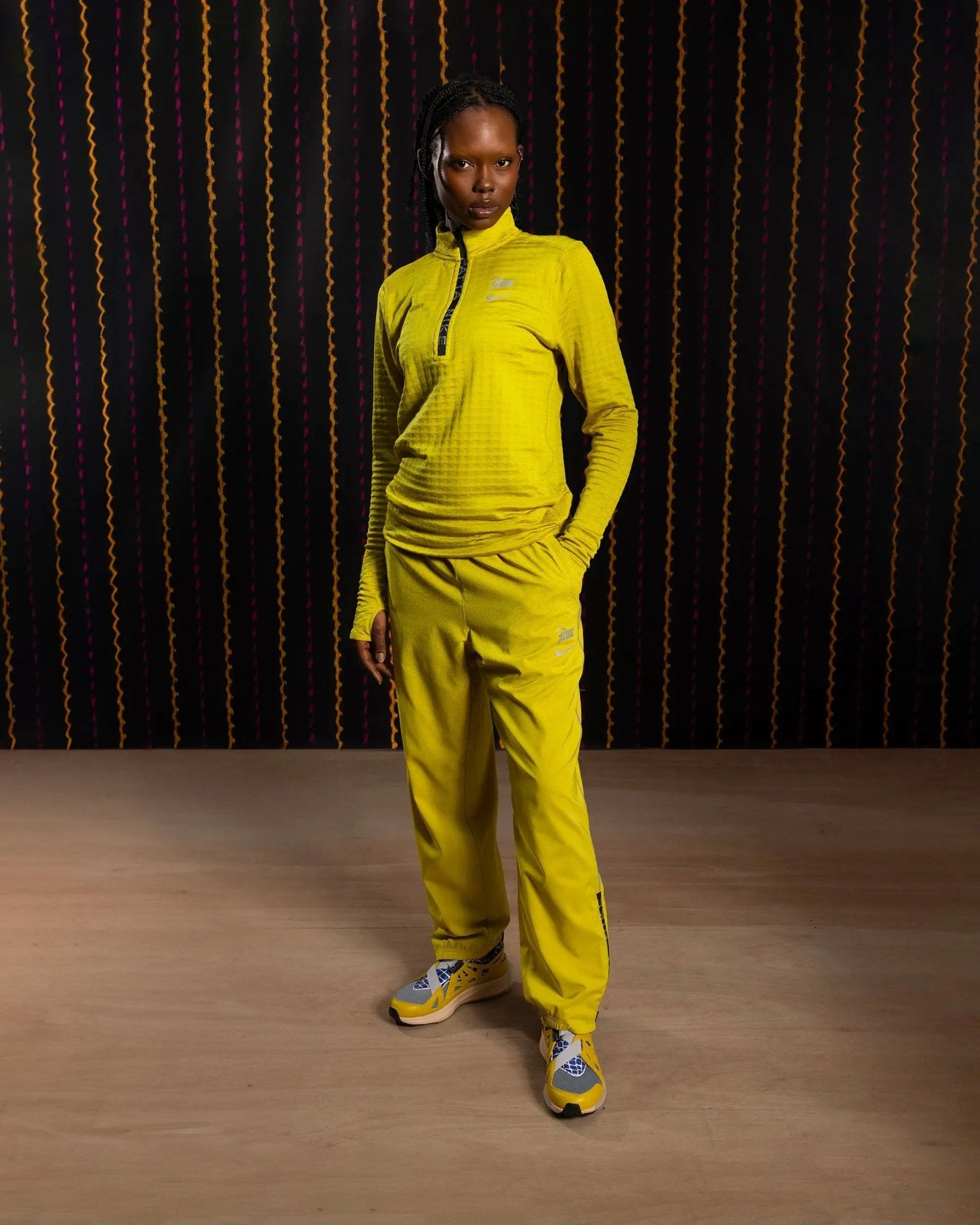 Nike x Patta Running Team Half-Zip Longsleeve (Saffron Quartz) - Patta