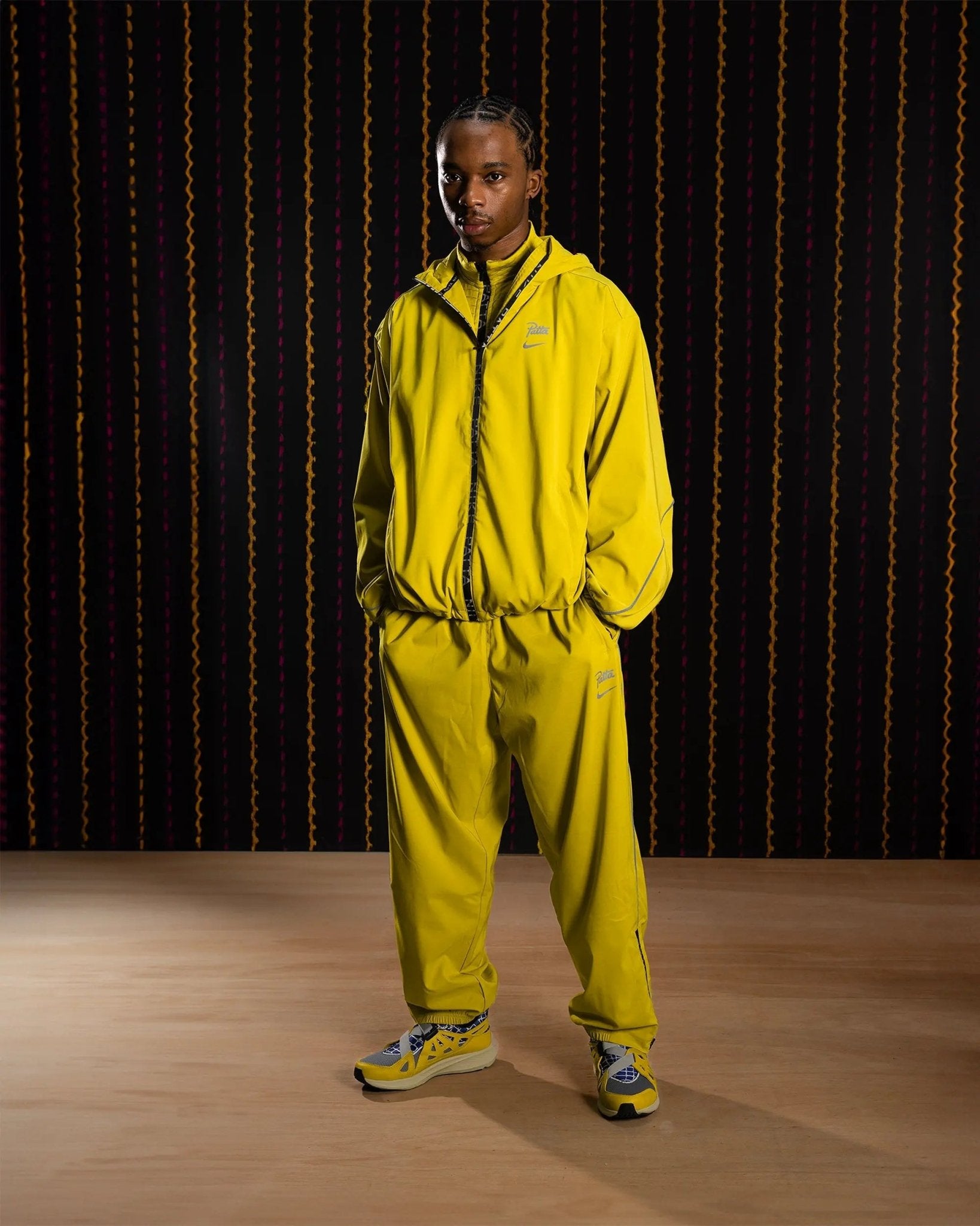 Nike x Patta Running Team Hooded Track Jacket (Saffron Quartz) - Patta