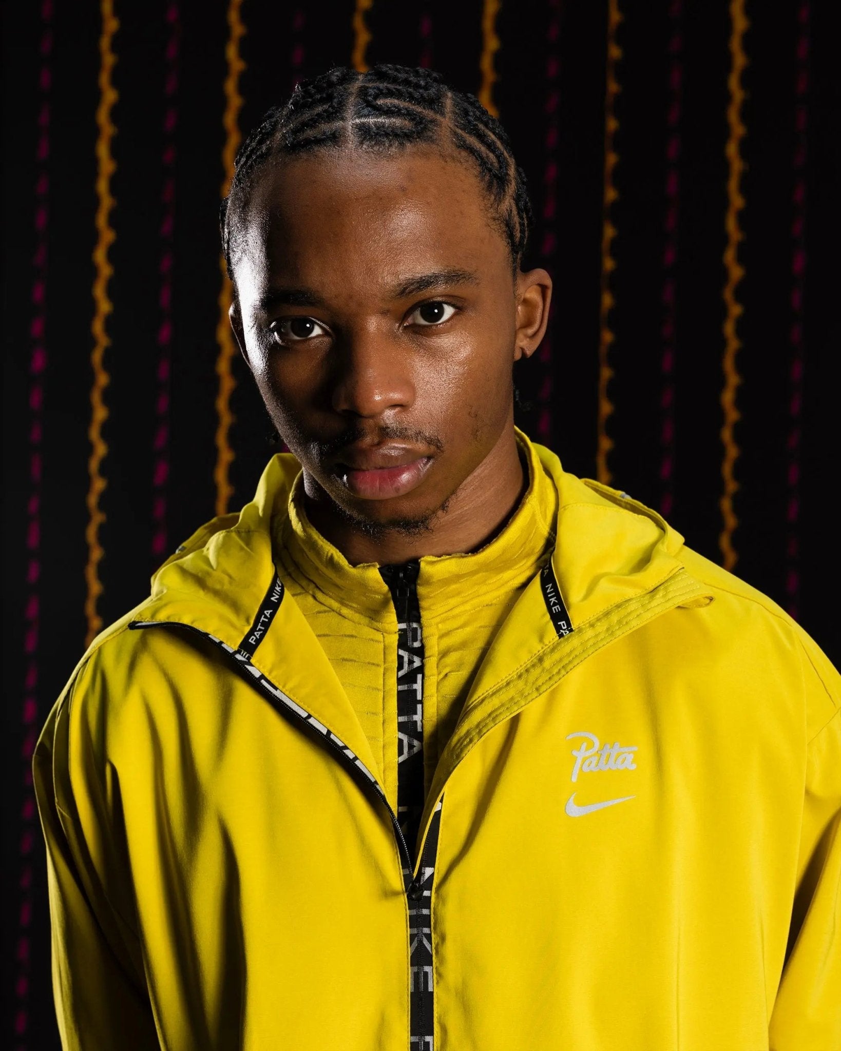 nike yellow running jacket