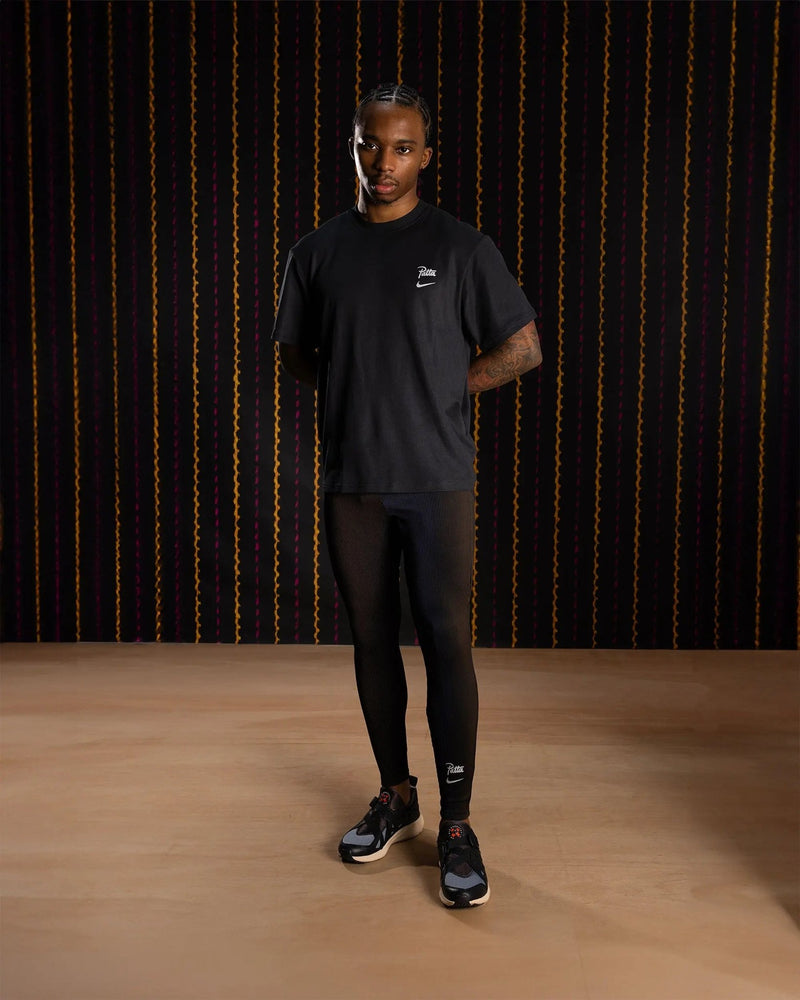 Nike x Patta Running Team Leggings (Black/Deep Royal Blue) - Patta