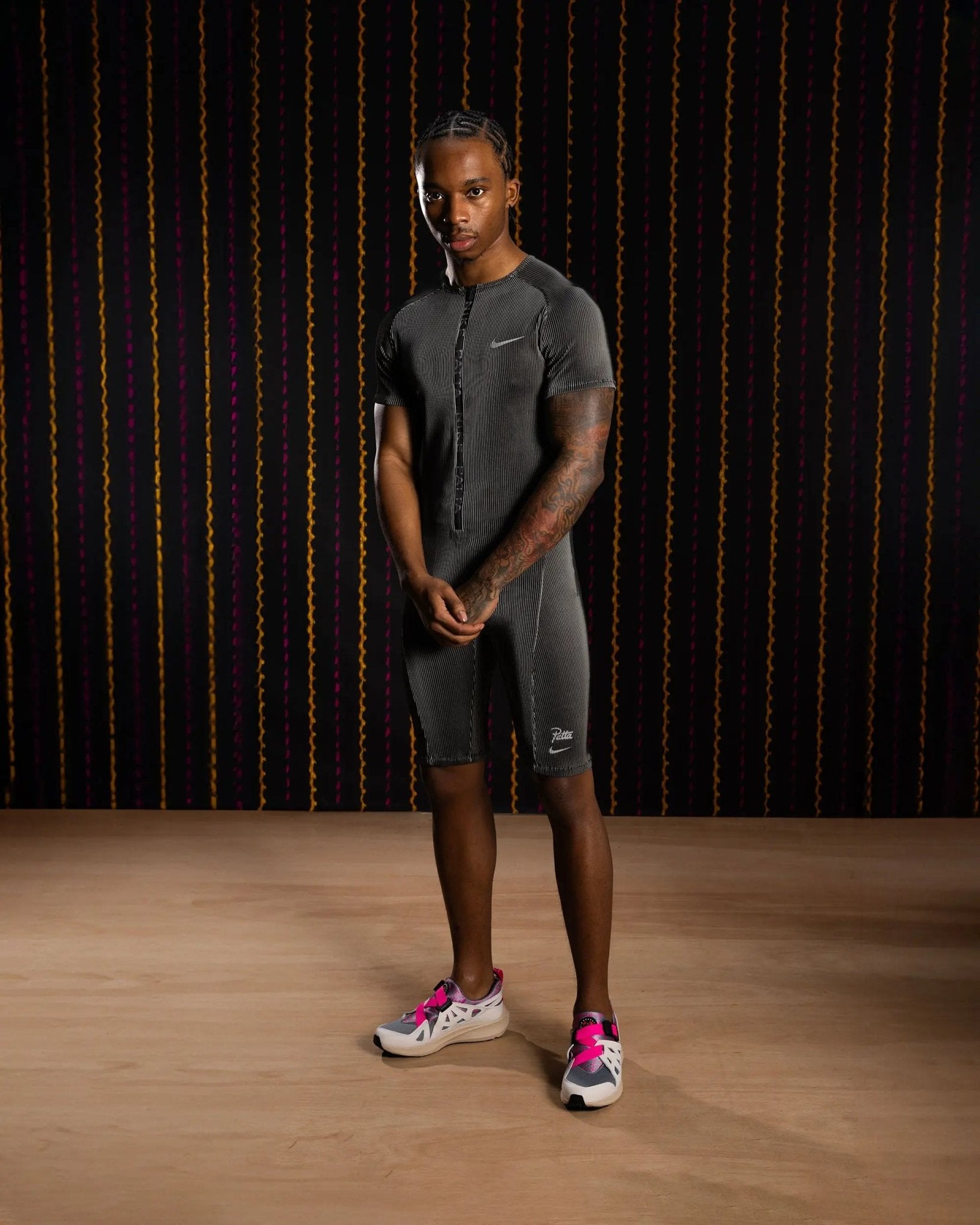 Nike x Patta Running Team Race Suit (Black/Grey) - Patta