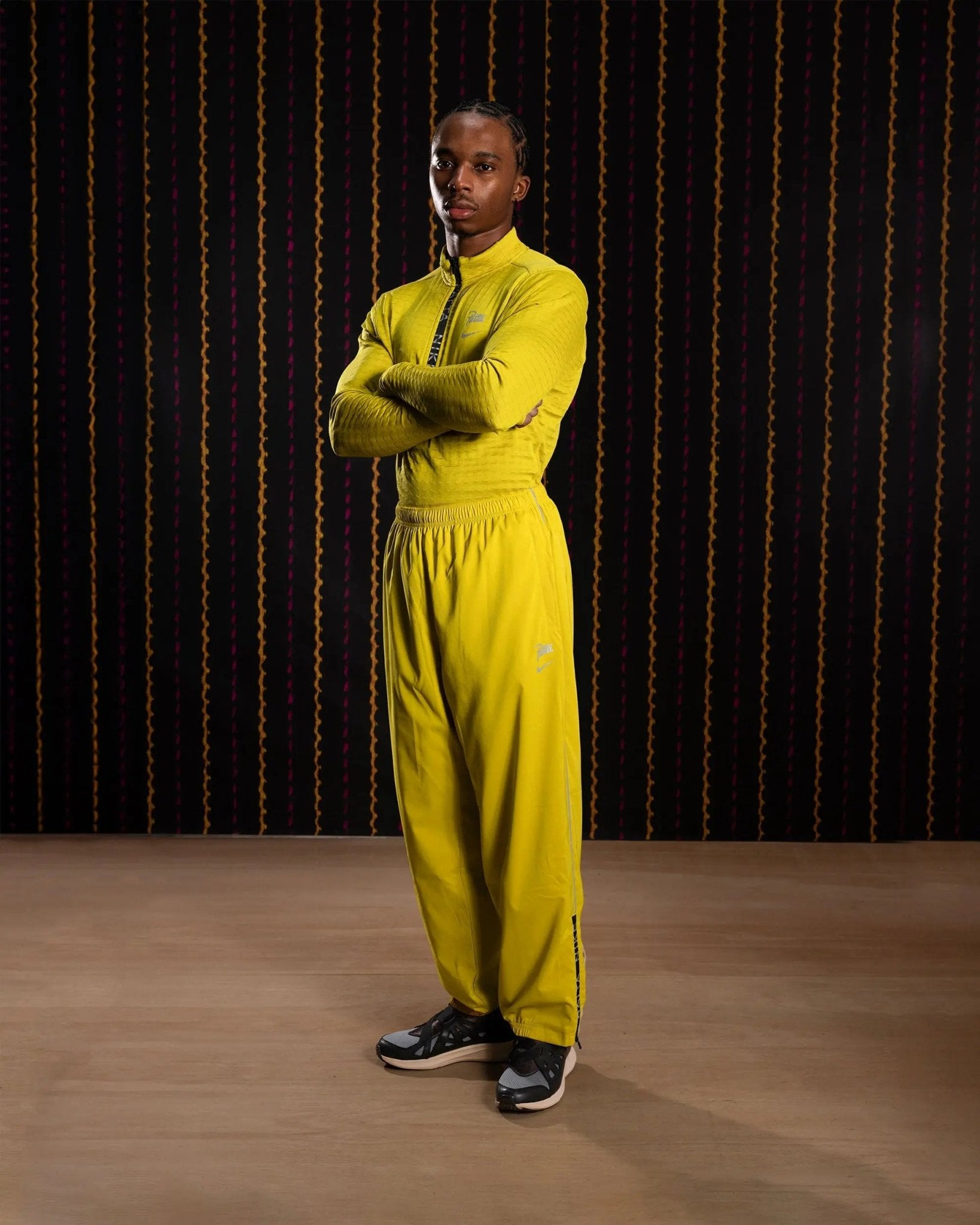 Nike x Patta Running Team Track Pants (Saffron Quartz) - Patta
