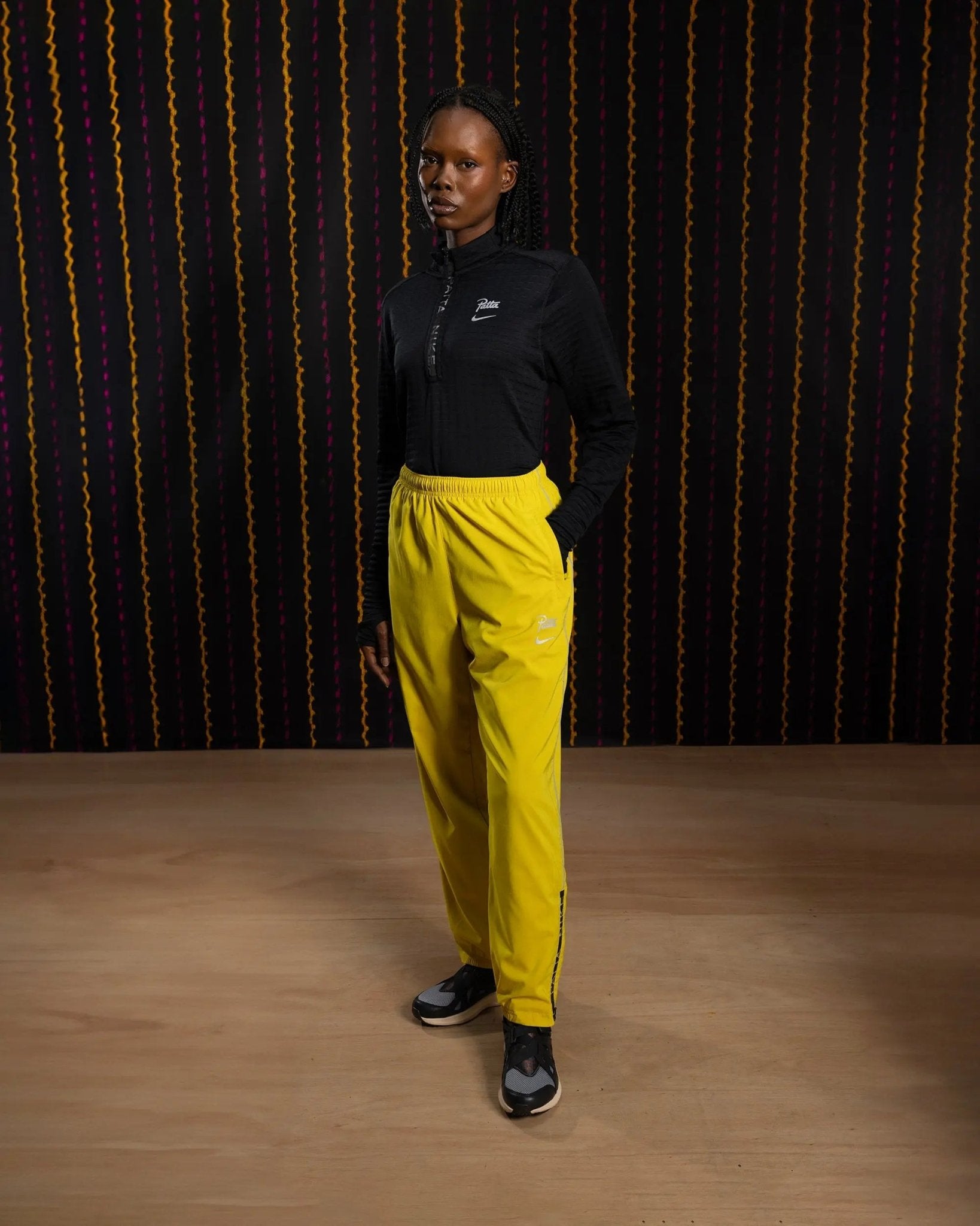 Nike x Patta Running Team Track Pants (Saffron Quartz) - Patta
