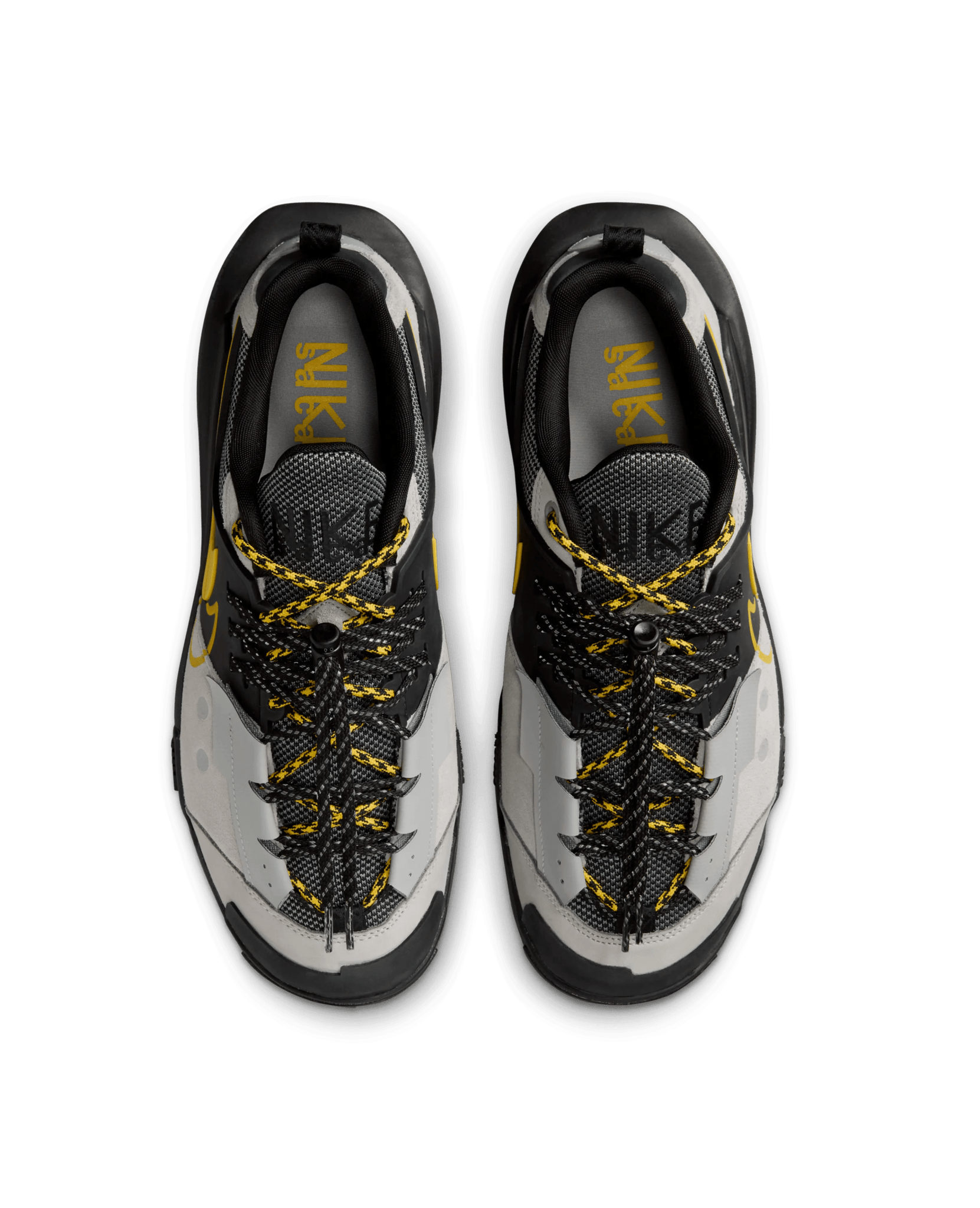 Nike Zegamadome x Sacai (Matte Silver/Tour Yellow - Black) - Patta