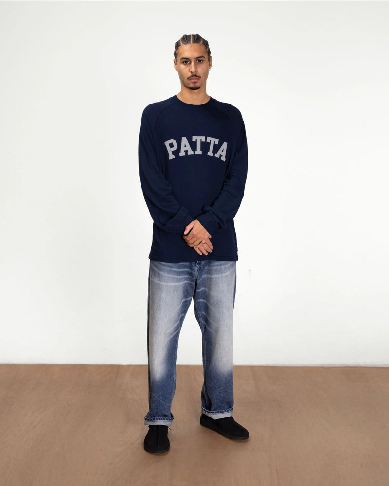Patta Arc Logo Mesh Longsleeve Jersey (Black Iris) - Patta