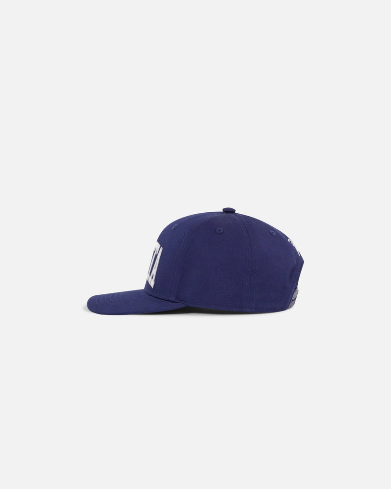 Patta Arc logo Snapback Cap (Black/Estate Blue (Estate Blue) - Patta