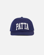 Patta Arc logo Snapback Cap (Black/Estate Blue (Estate Blue) - Patta