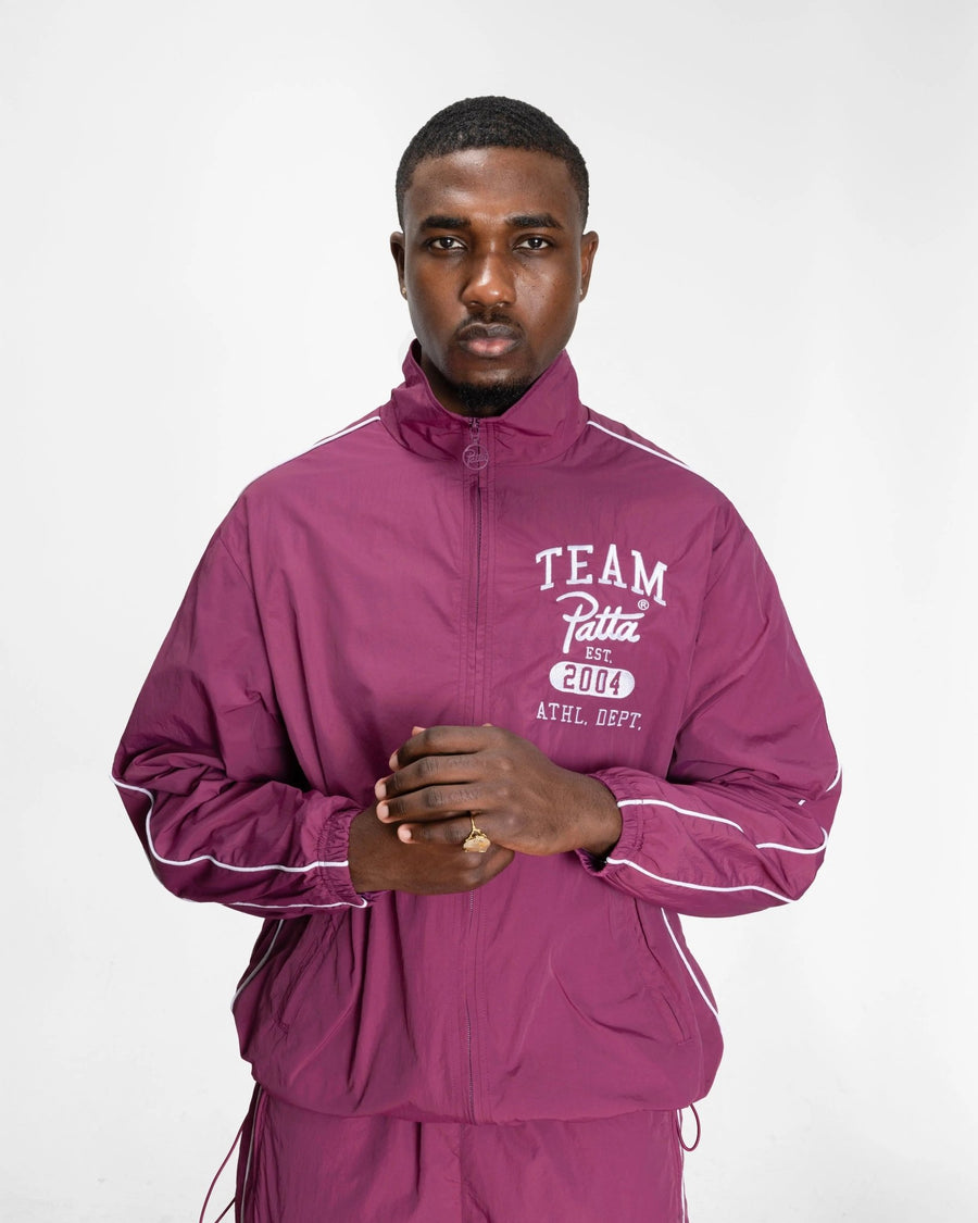 Patta Athletic Nylon Track Jacket (Boysenberry) - Patta