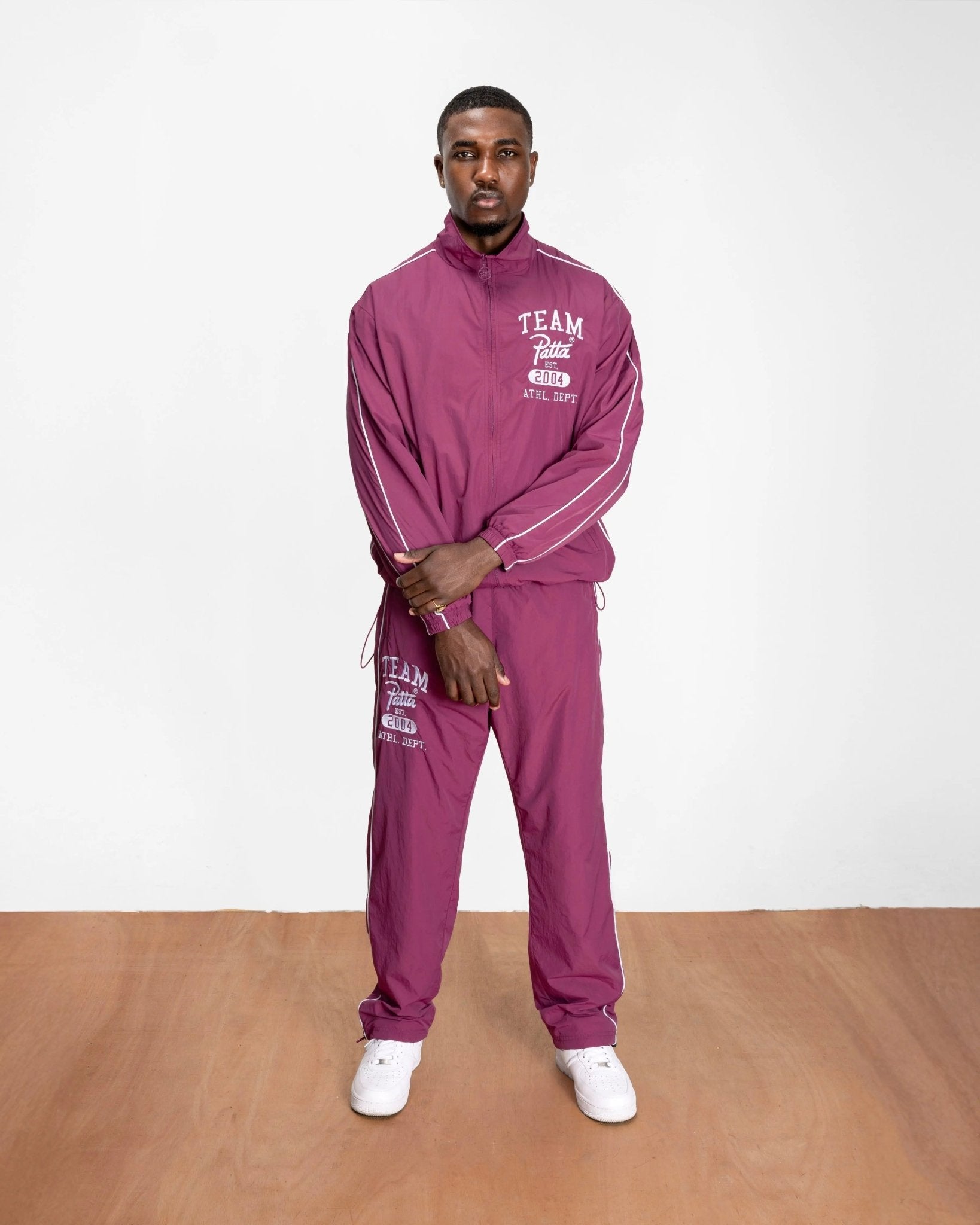 Patta Athletic Nylon Track Jacket (Boysenberry) - Patta