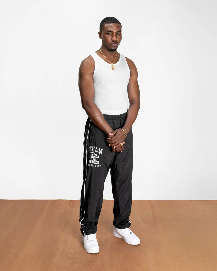 Patta Athletic Nylon Track Pants (Black) - Patta