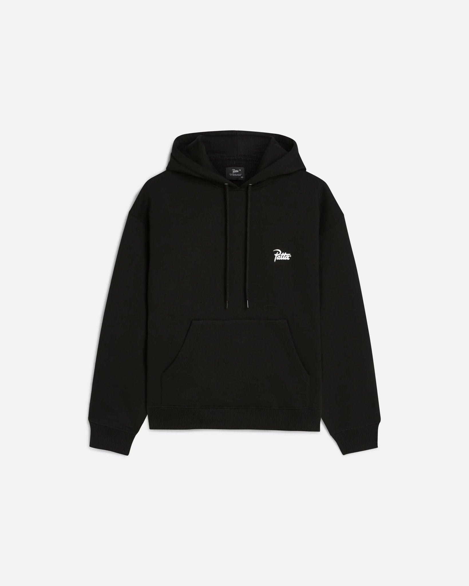 Patta Bark Boxy Hooded Sweater (Black) - Patta