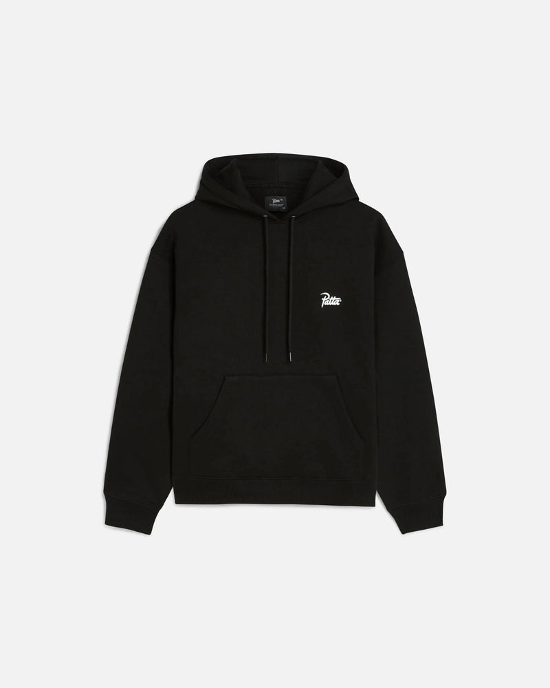 Patta Bark Boxy Hooded Sweater (Black) - Patta