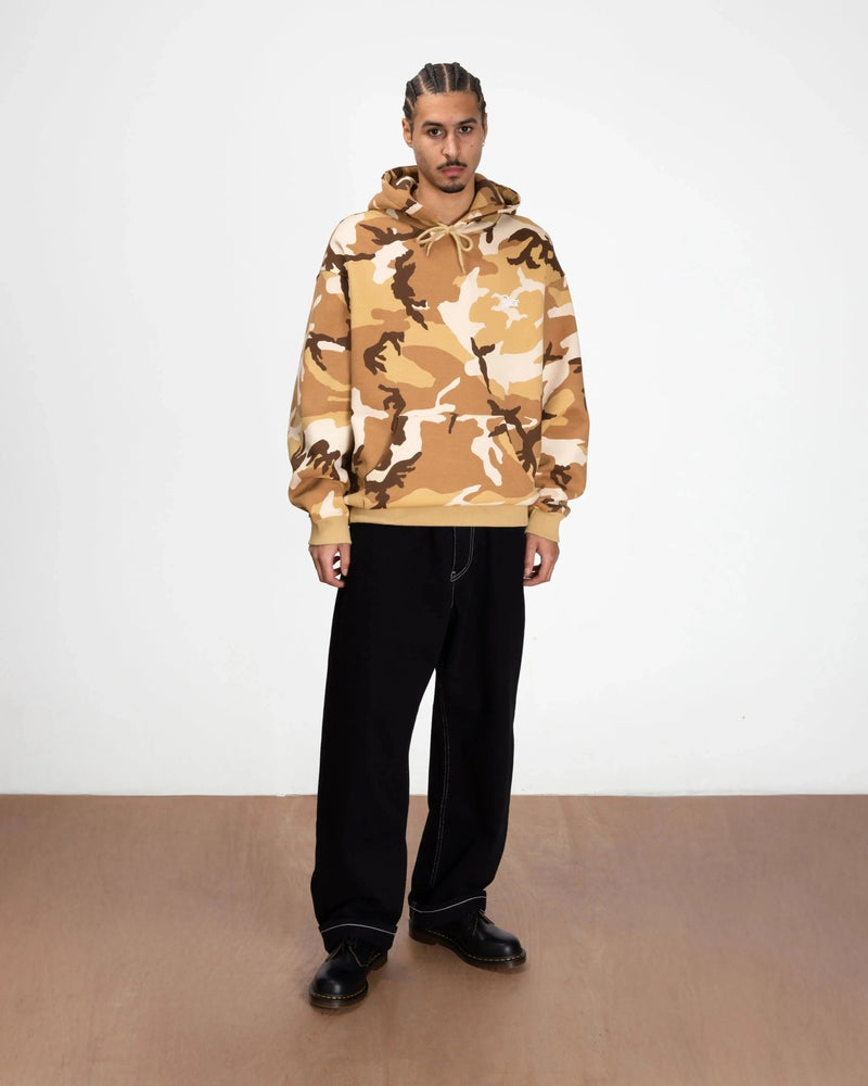Patta Bark Woodland Camo Boxy Hooded Sweater (Sand Dollar) - Patta